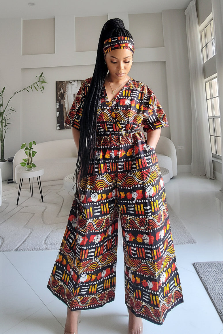 Ankara Wide-Leg Jumpsuit KVZ40 E