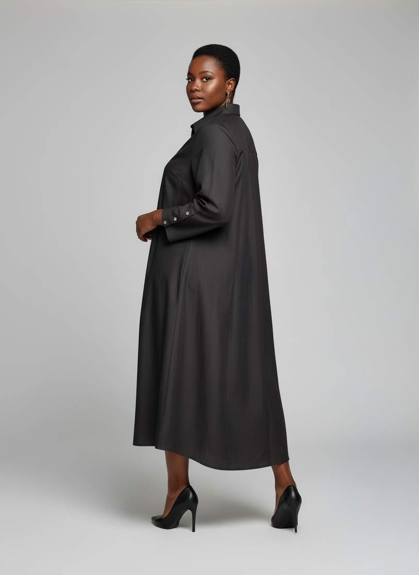 Button Down High low Dress Top