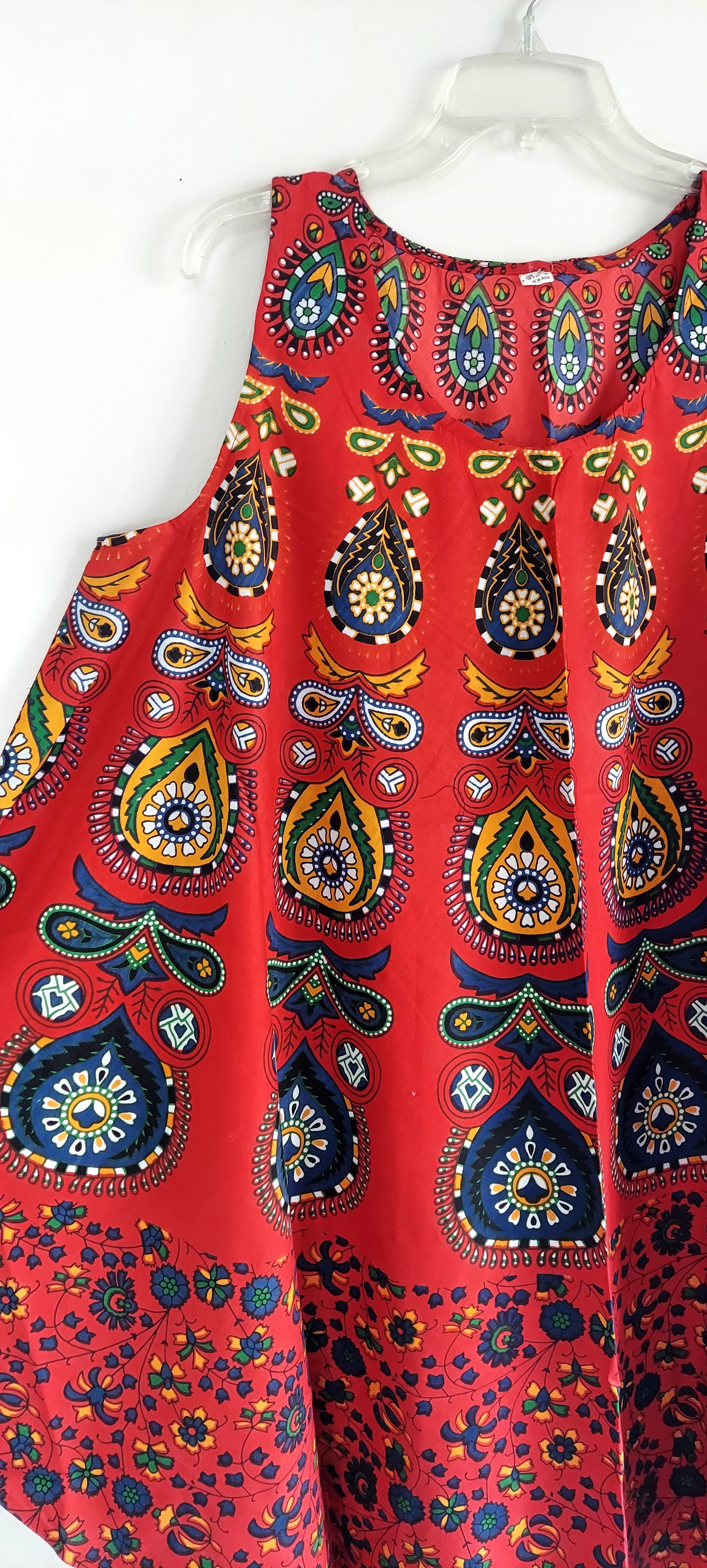 Women Cotton Umbrella Dress- Mandala Print 201