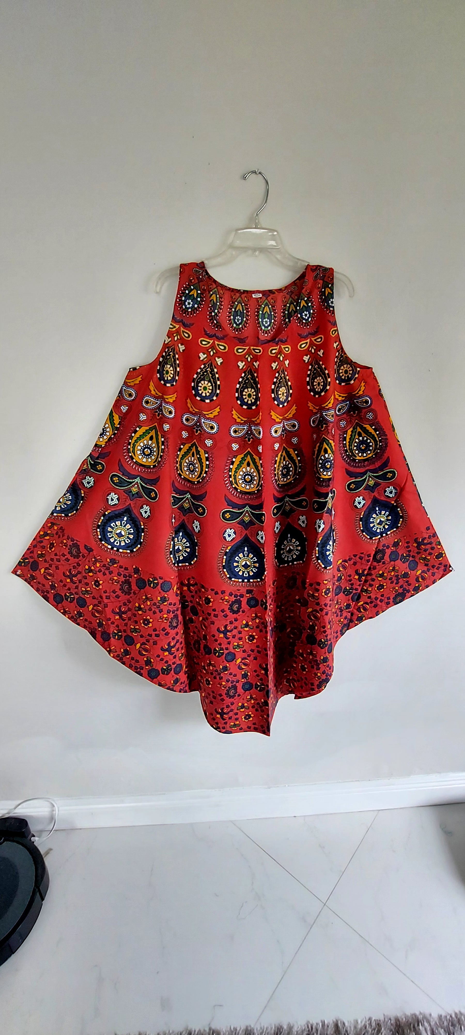 Women Cotton Umbrella Dress- Mandala Print 201
