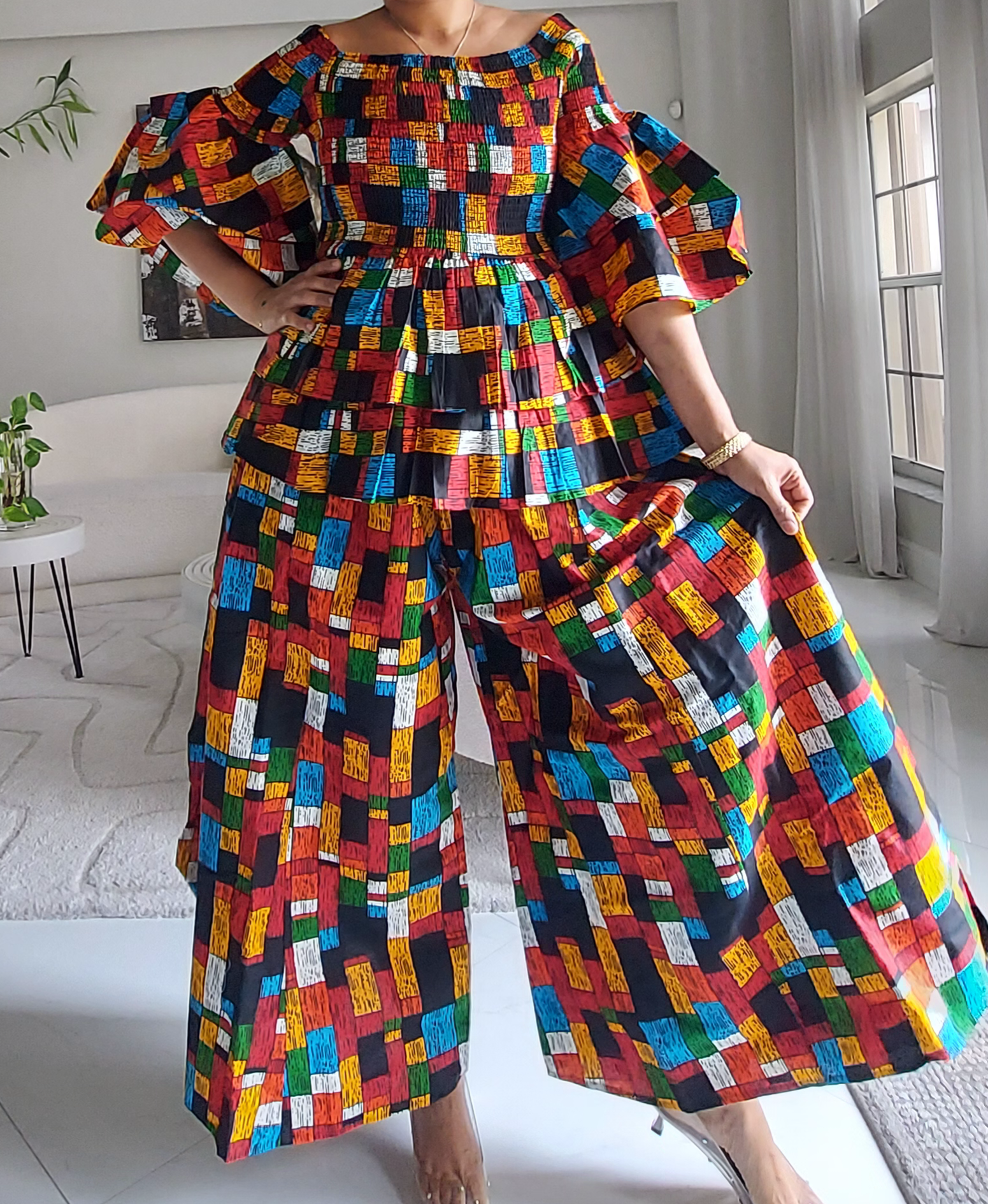 5-Piece African Ankara Pant Set - 019-PS14G