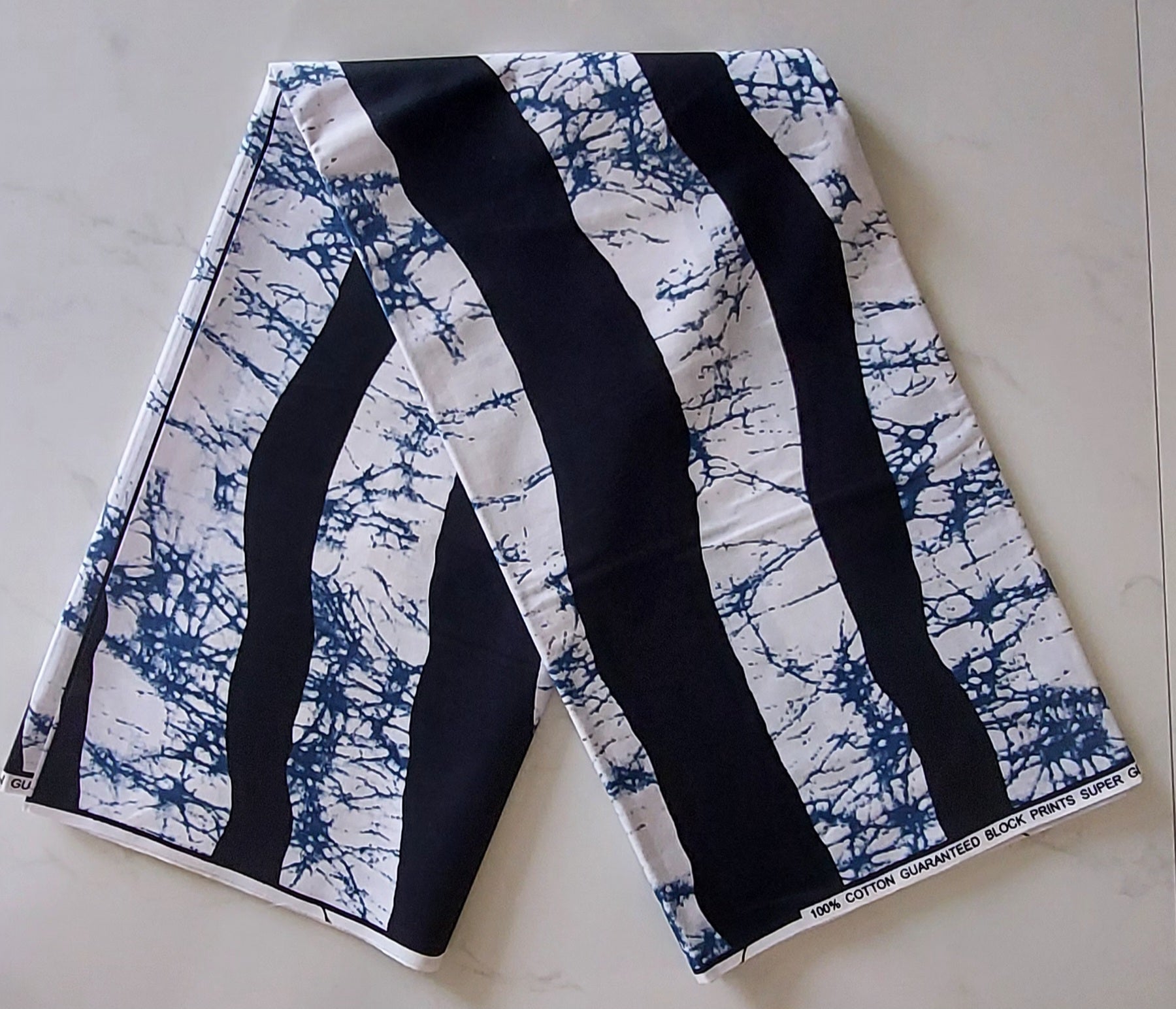 Raw Fabric 6 Yards African Print F-19