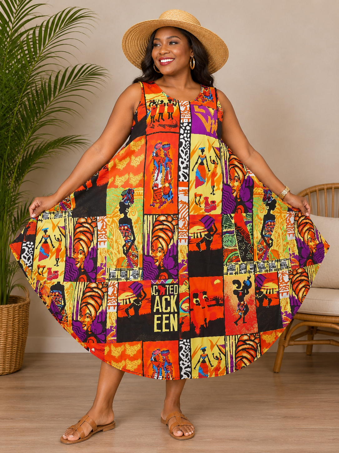 Umbrella Dress/Ethnic Sun Dress 7046