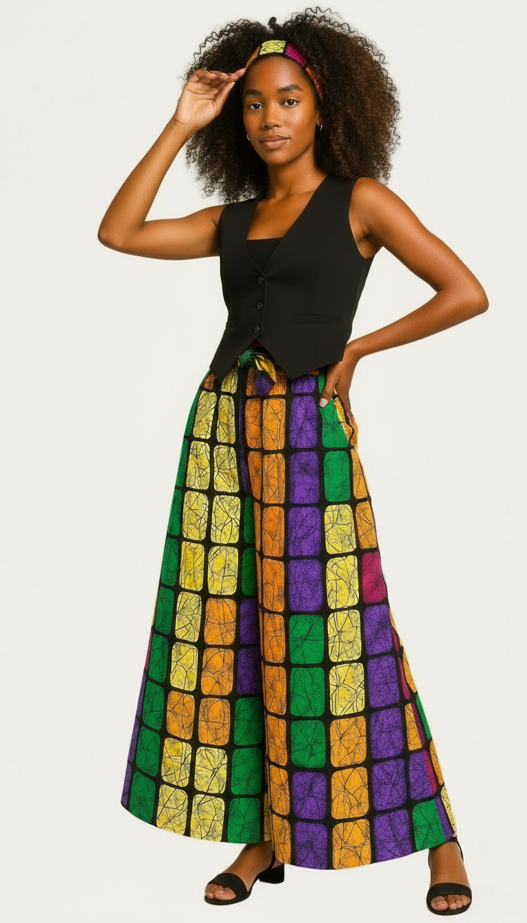 Women Palazzo Pant / Wide Leg Pant- PS13 Box