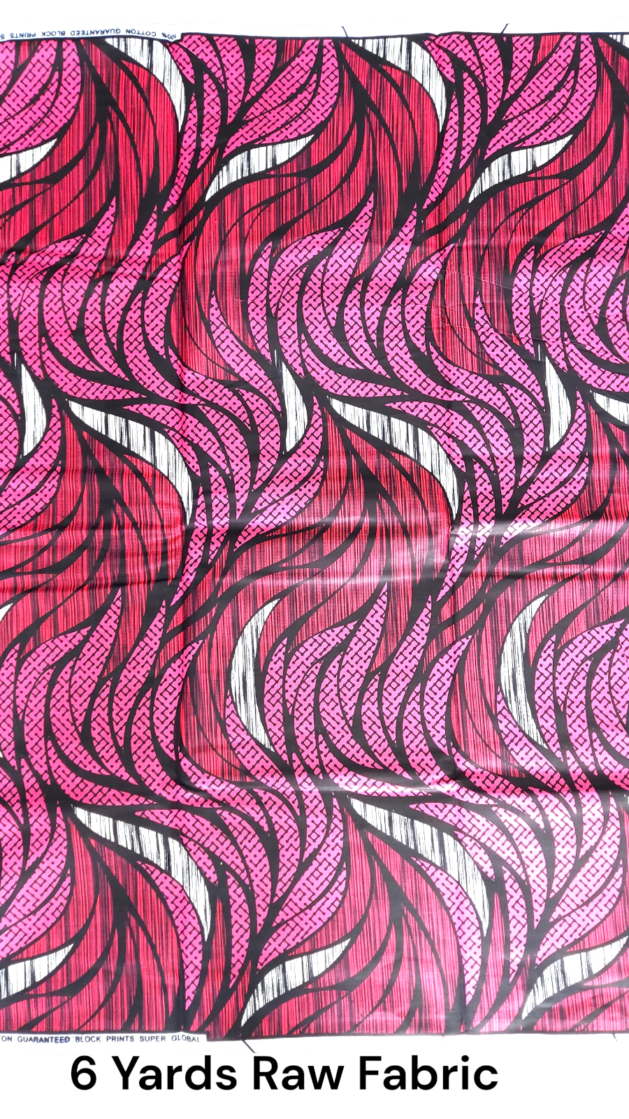 Raw Fabric/ 6 Yards / African Print -4