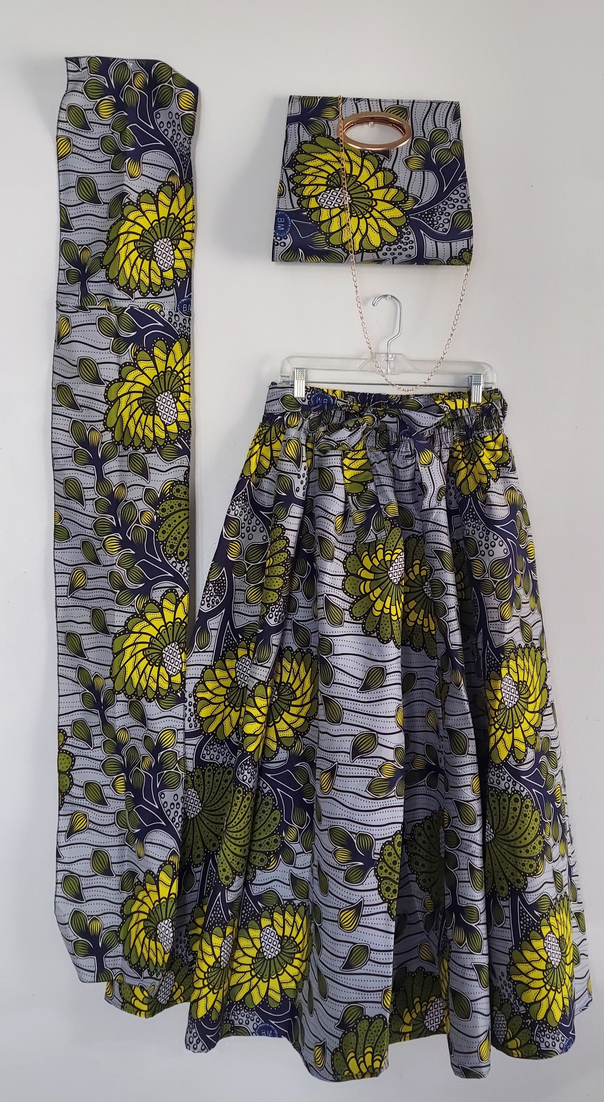 Combo Long Skirt & Pocketbook Set 2027-735