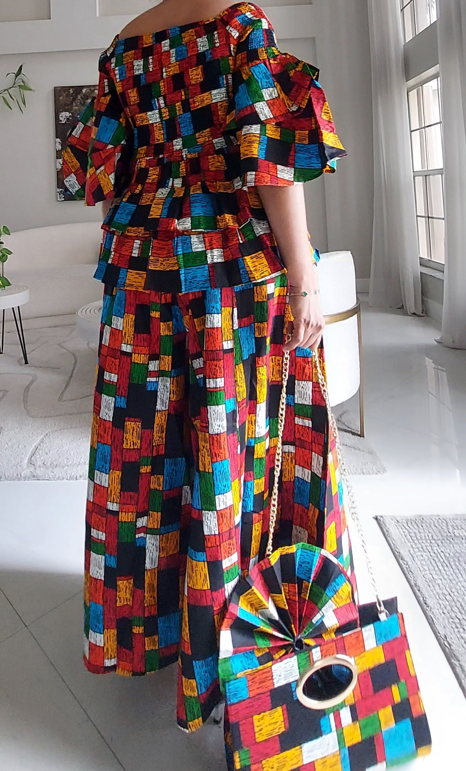 5-Piece African Ankara Pant Set - 019-PS14G