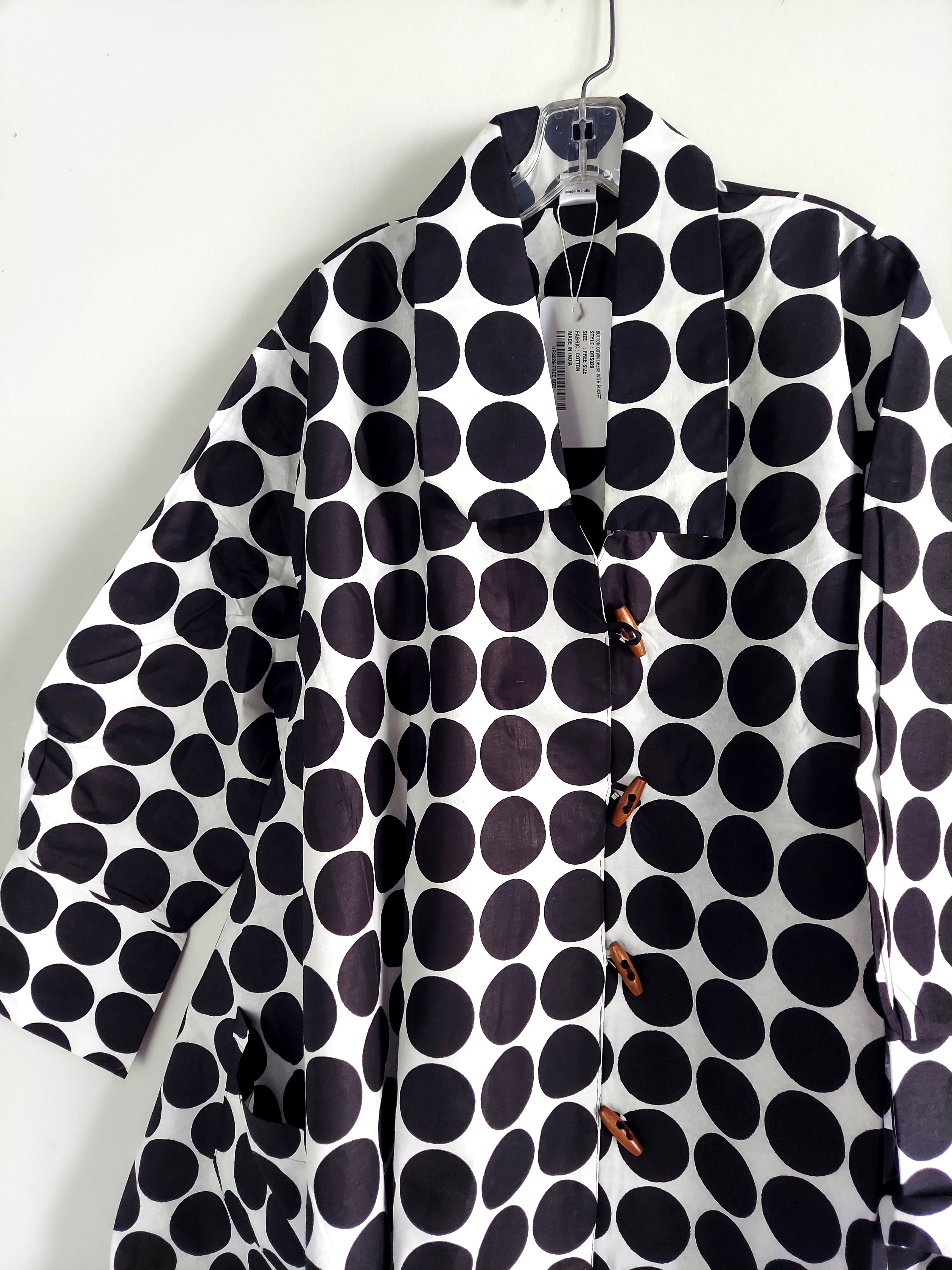 Cotton Swing Dress / Top Polkadot - DRS029