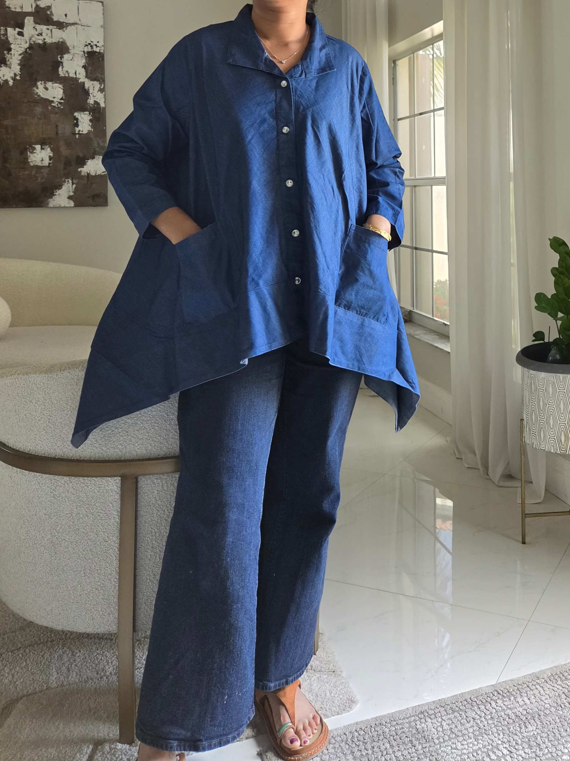 Women Denim Blouse - 858X