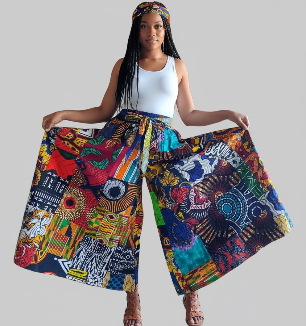 Palazzo Pant Multi Color Patch PS13P