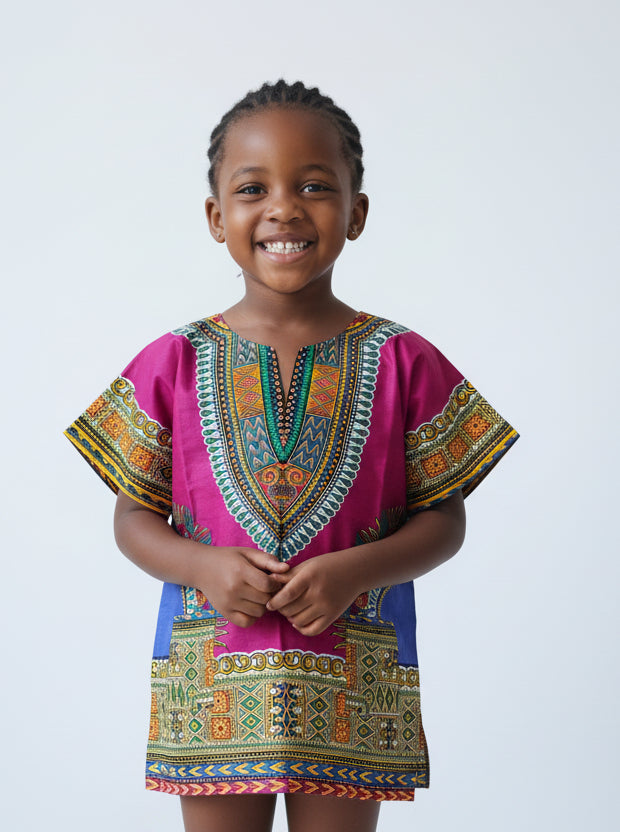 Kids Dashiki Tunic Top - Unisex