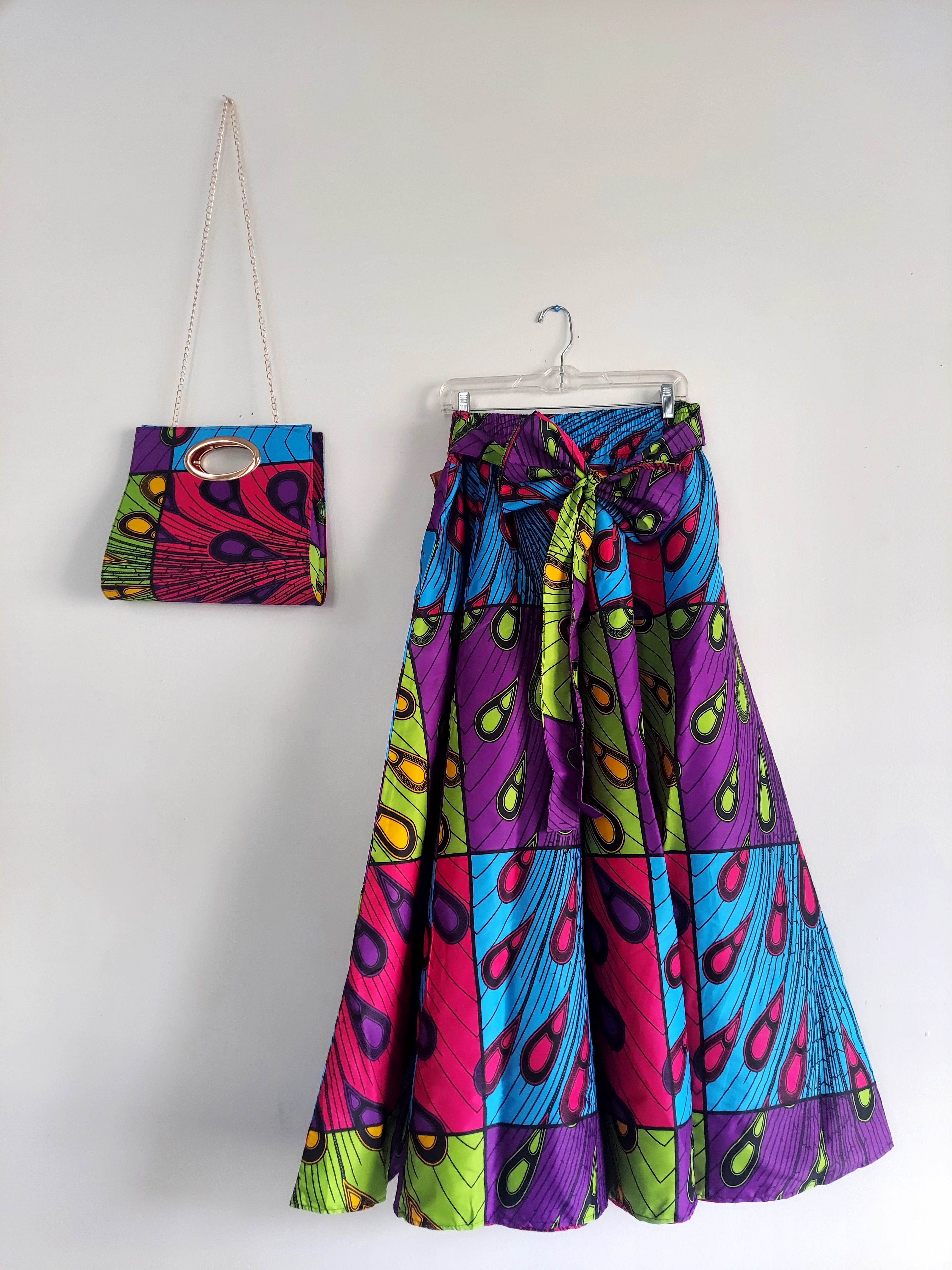 Combo Long Skirt & Pocketbook Set 2027-808
