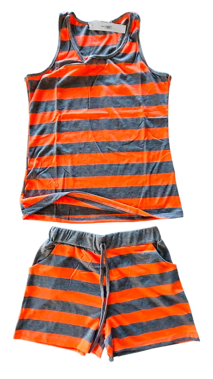 Racer Back Short Set- Stripe