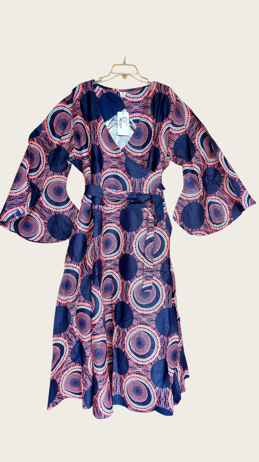 Wrap Dress / Ankara Kente Print - 1360 H