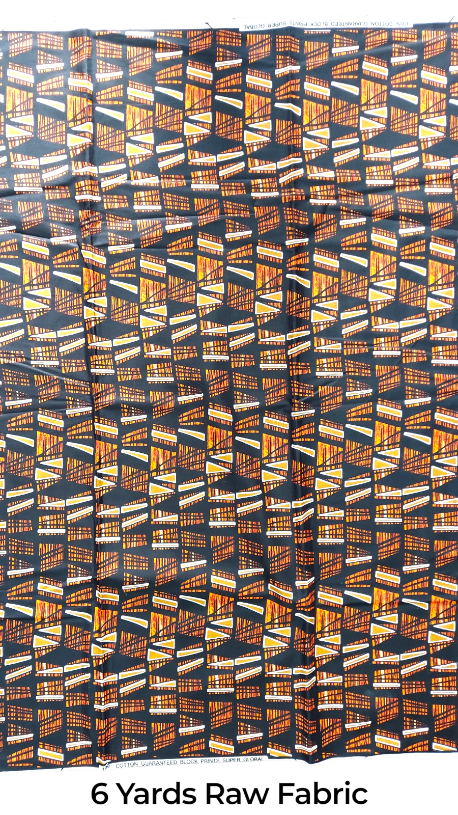 Raw Fabric/ 6 Yards / African Print - 7