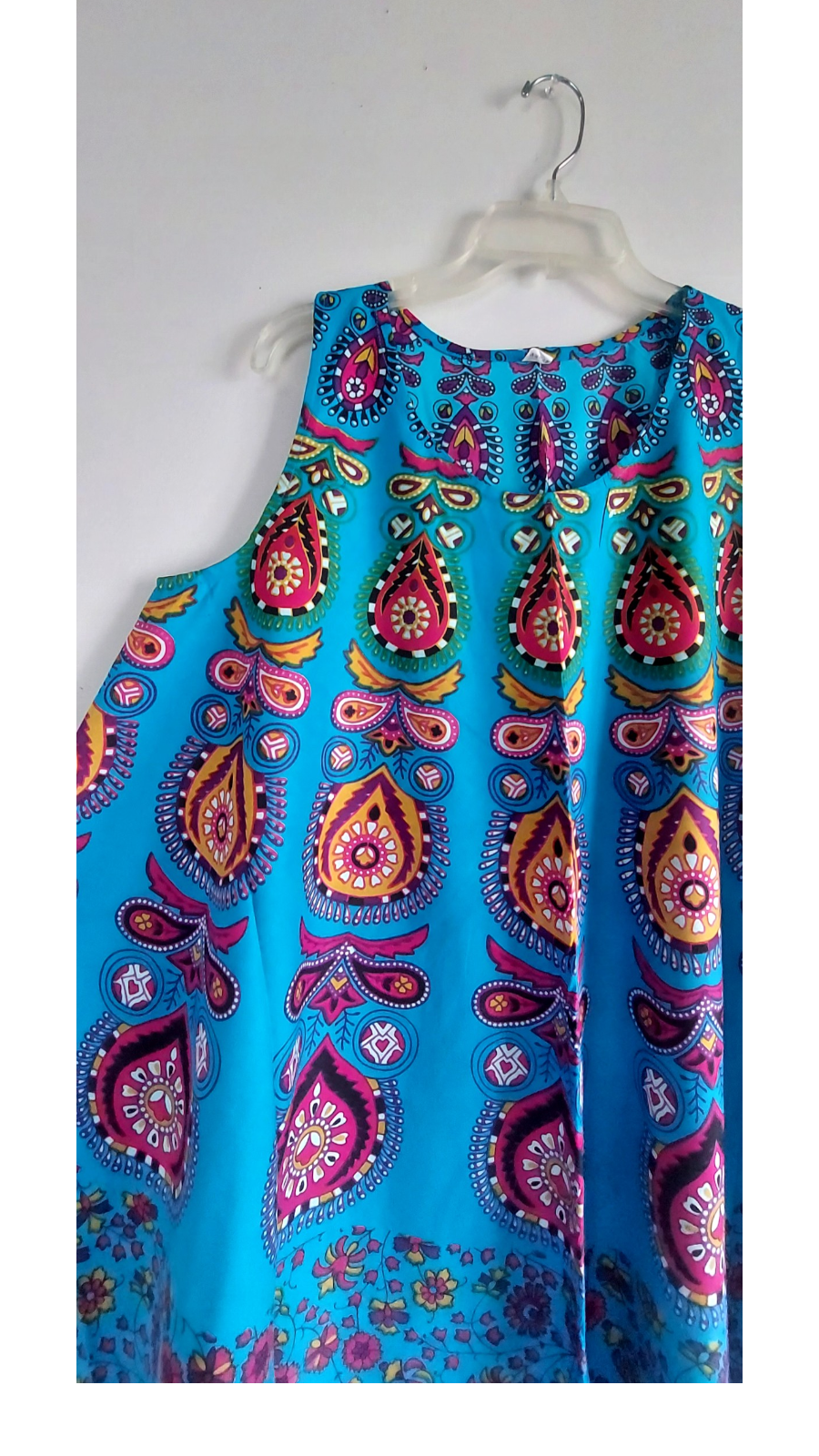 Women Cotton Umbrella Dress- Mandala Print 201