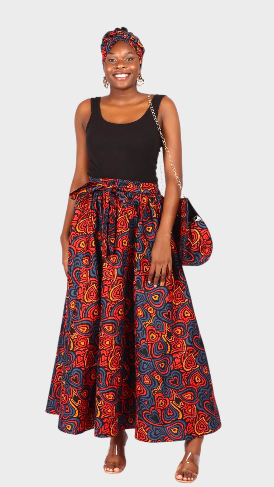 Combo Long Skirt & Pocketbook Set  1351 C