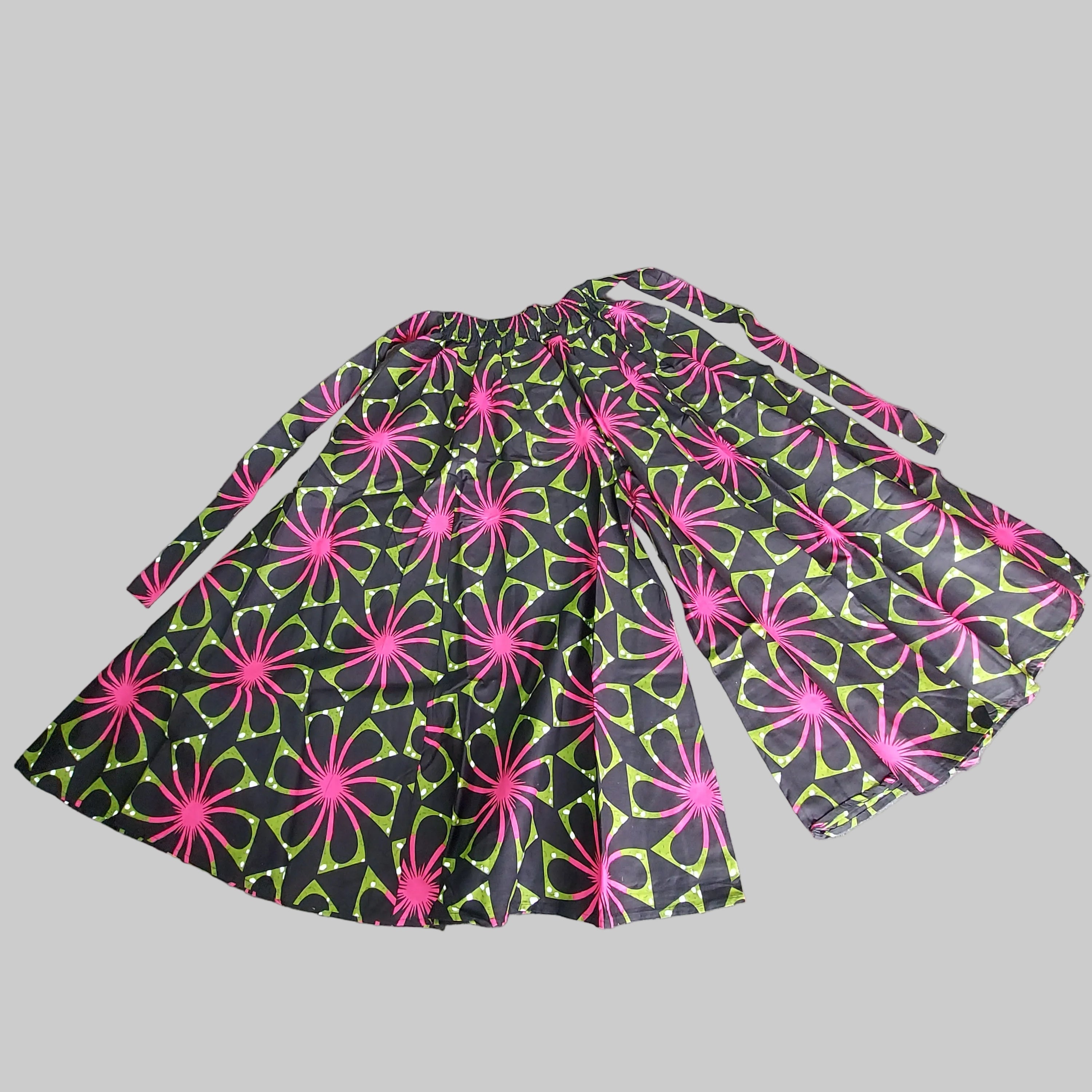 701 Women Palazzo Pant / Wide Leg Pant - Floral Print 67