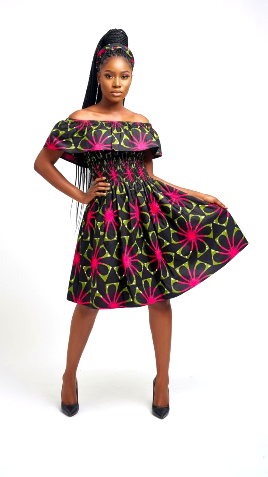 3014M- Middi  Dress - Floral Print 67