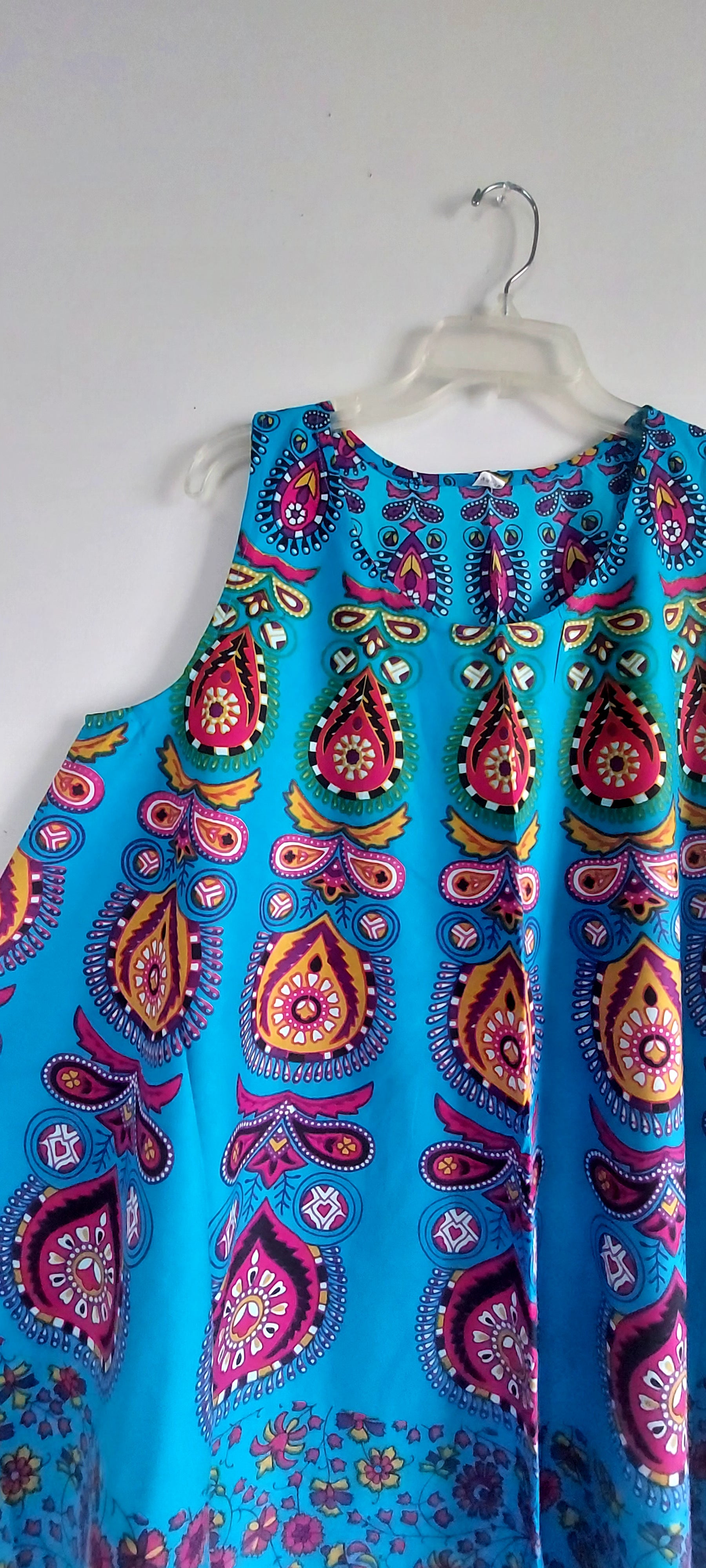 Women Cotton Umbrella Dress- Mandala Print 201