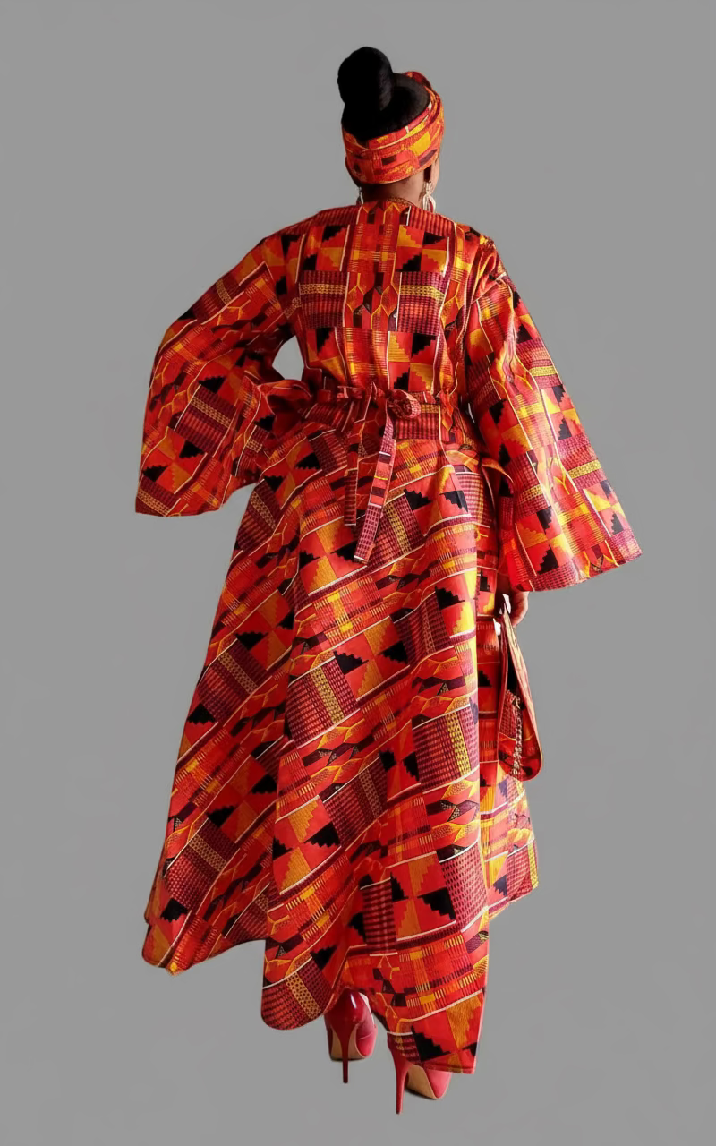 Combo - Long Wrap Dress + Pocketbook Set9 2025