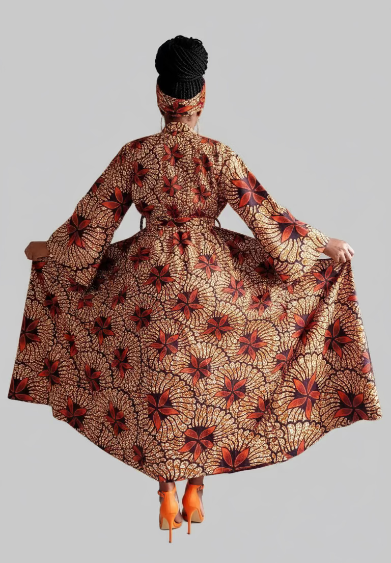 Combo - Long Wrap Dress + Pocketbook Set7 2025