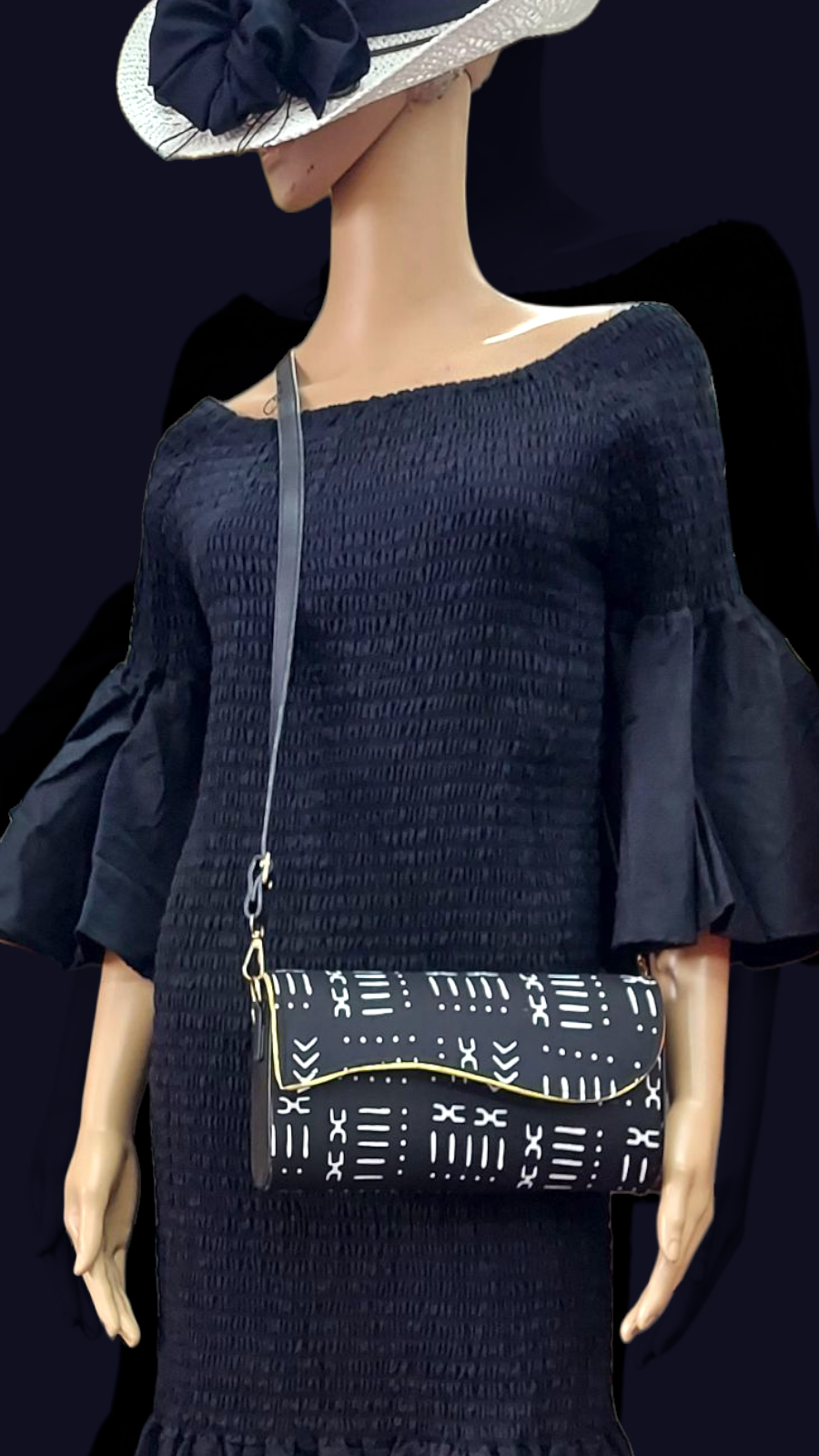 Clutch Purse/ With Cross Body Straps