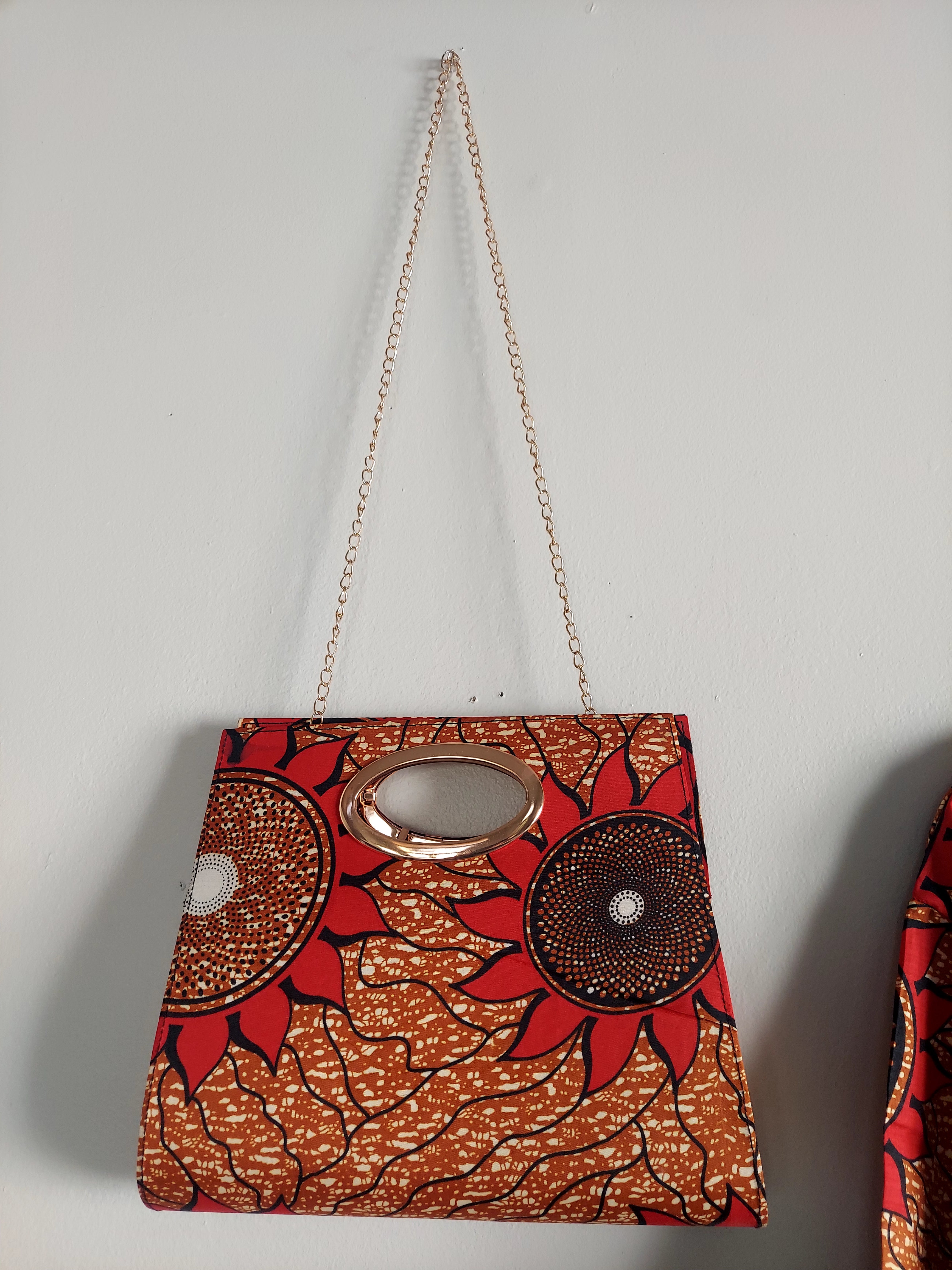 Combo Long Wrap Dress + Pocketbook Set