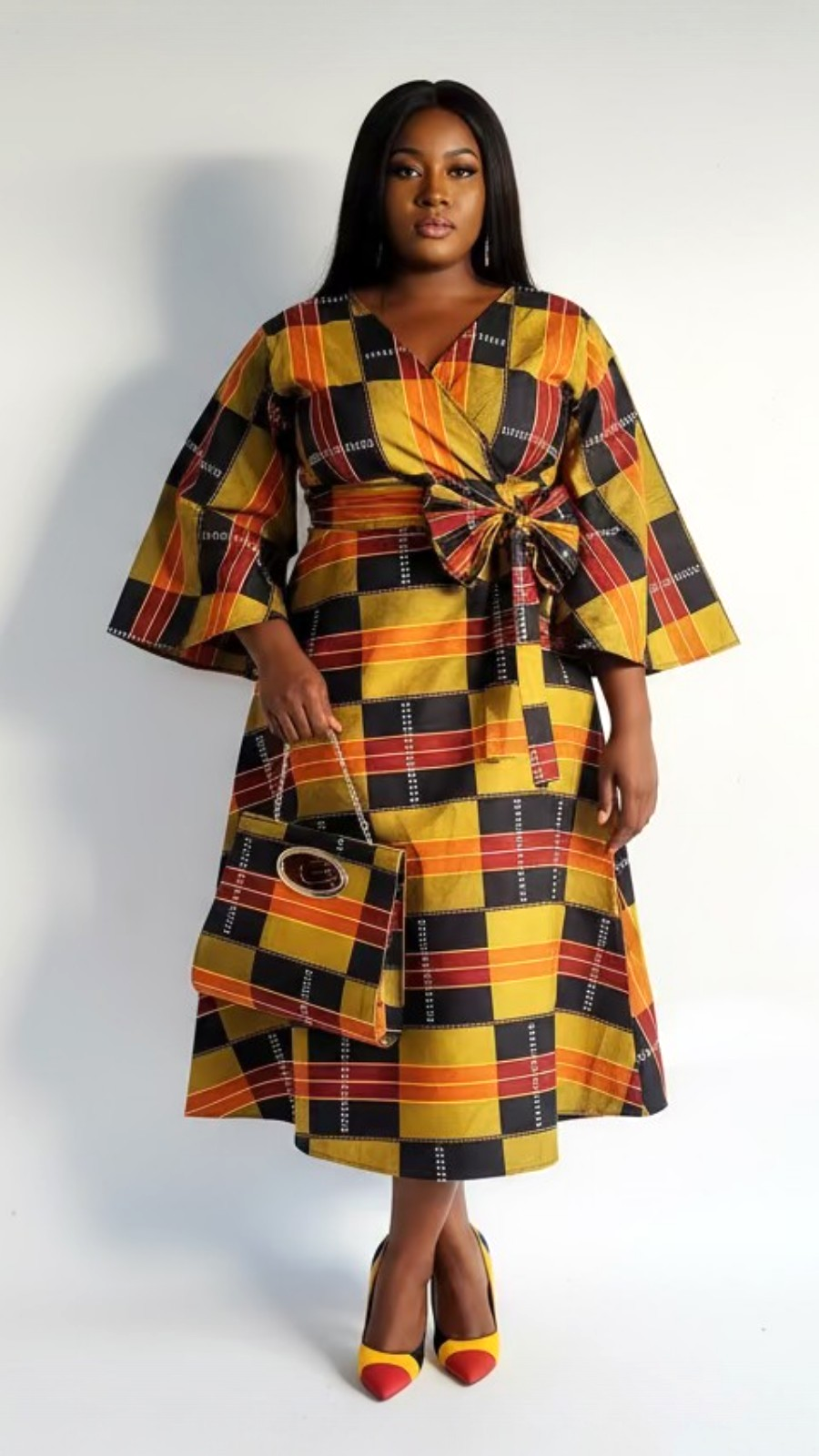 Combo - Long Wrap Dress + Pocketbook Set7 2025
