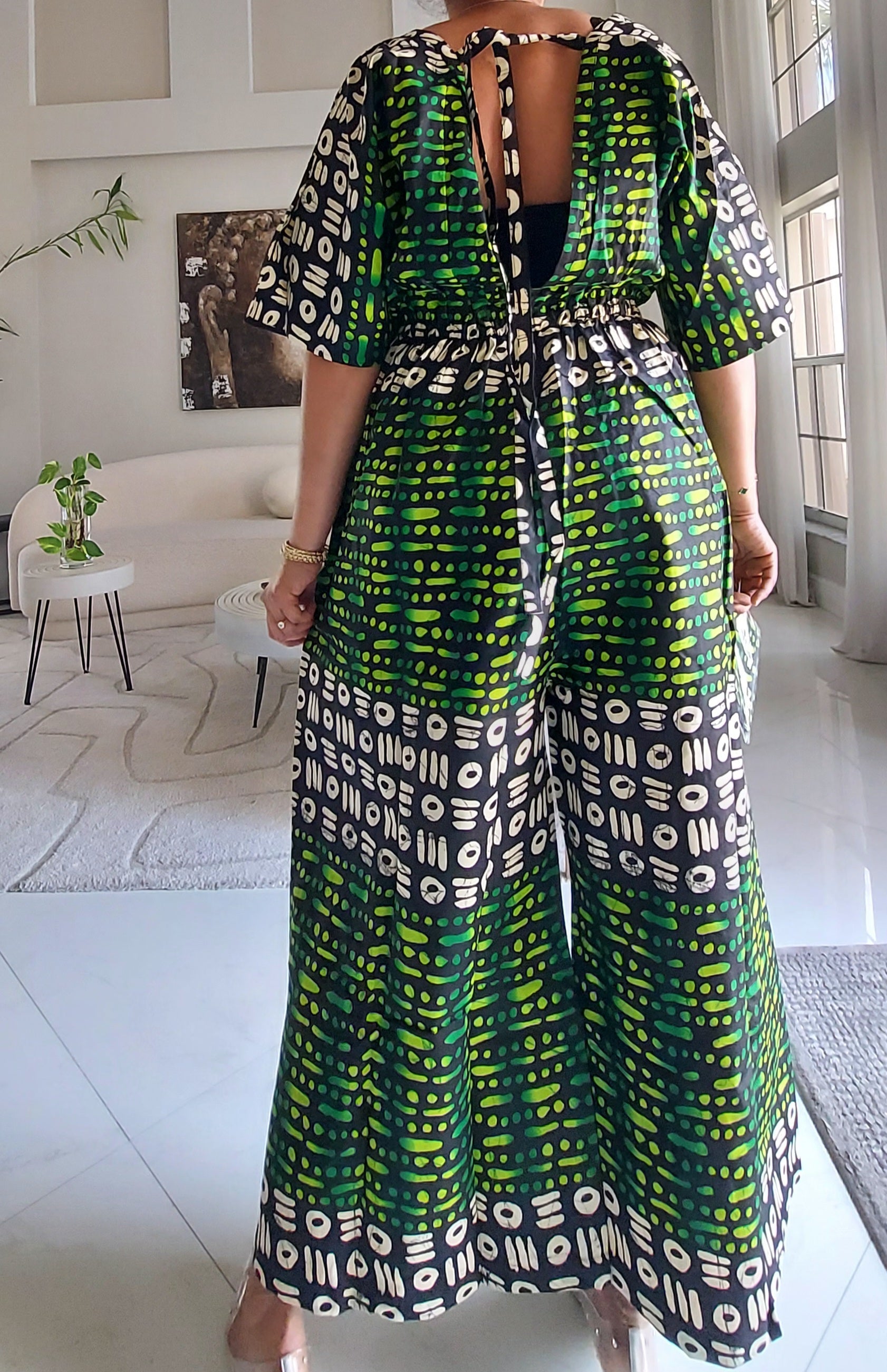 Ankara Wide Leg Jumpsuit