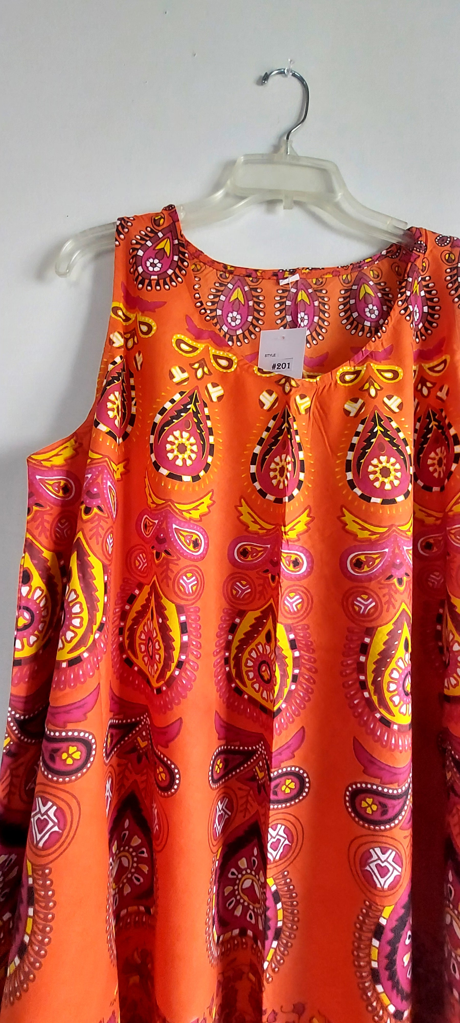 Women Cotton Umbrella Dress- Mandala Print 201