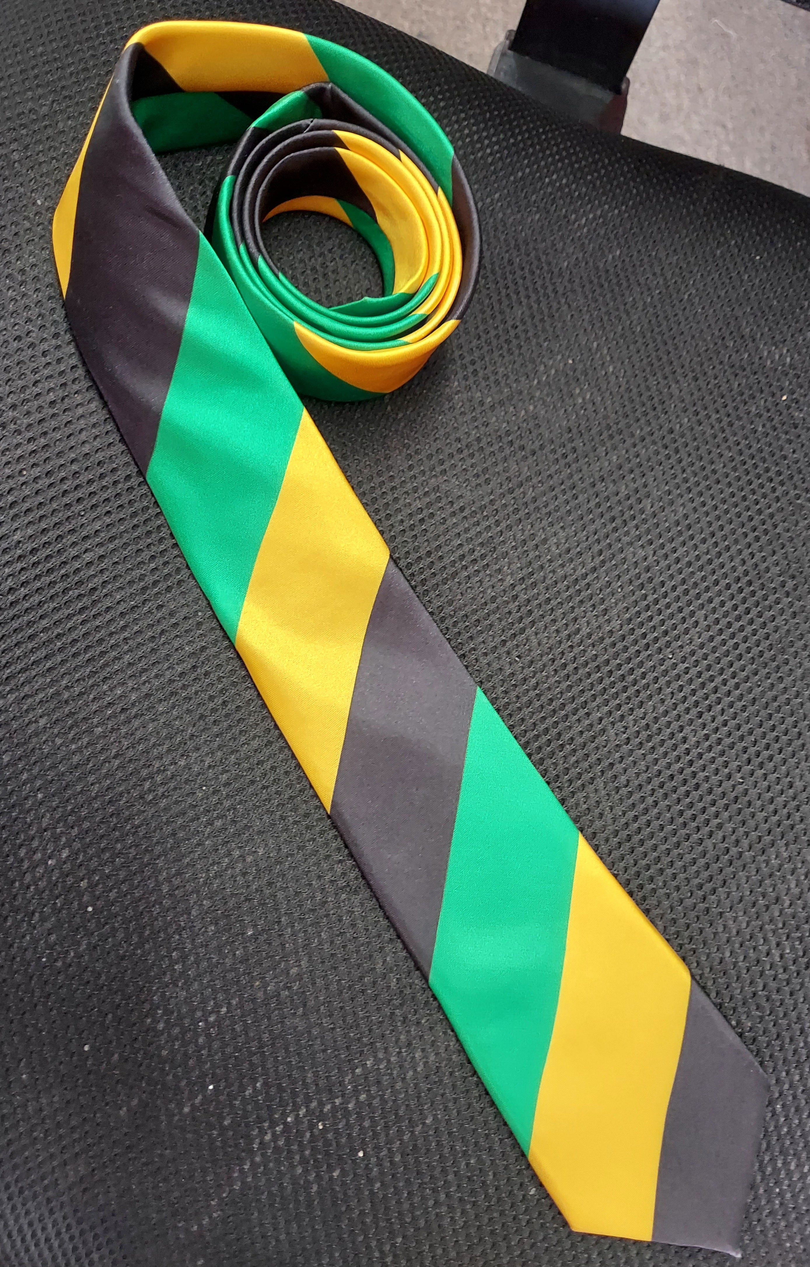 Satin Long Tie - Pan African