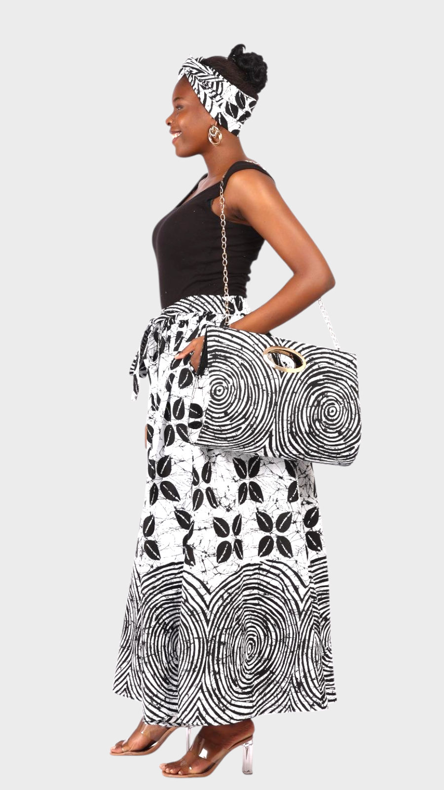 Combo Long Skirt & Pocketbook Set  1351 B