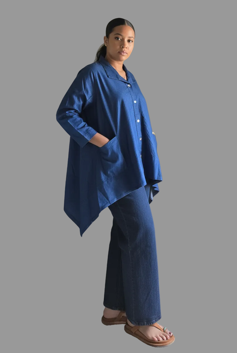 Women Denim Blouse - 858X