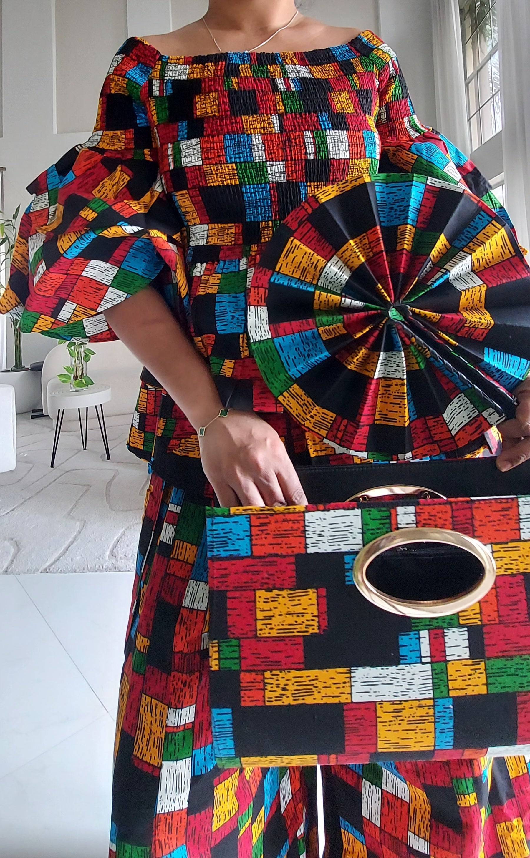 5-Piece African Ankara Pant Set - 019-PS14G