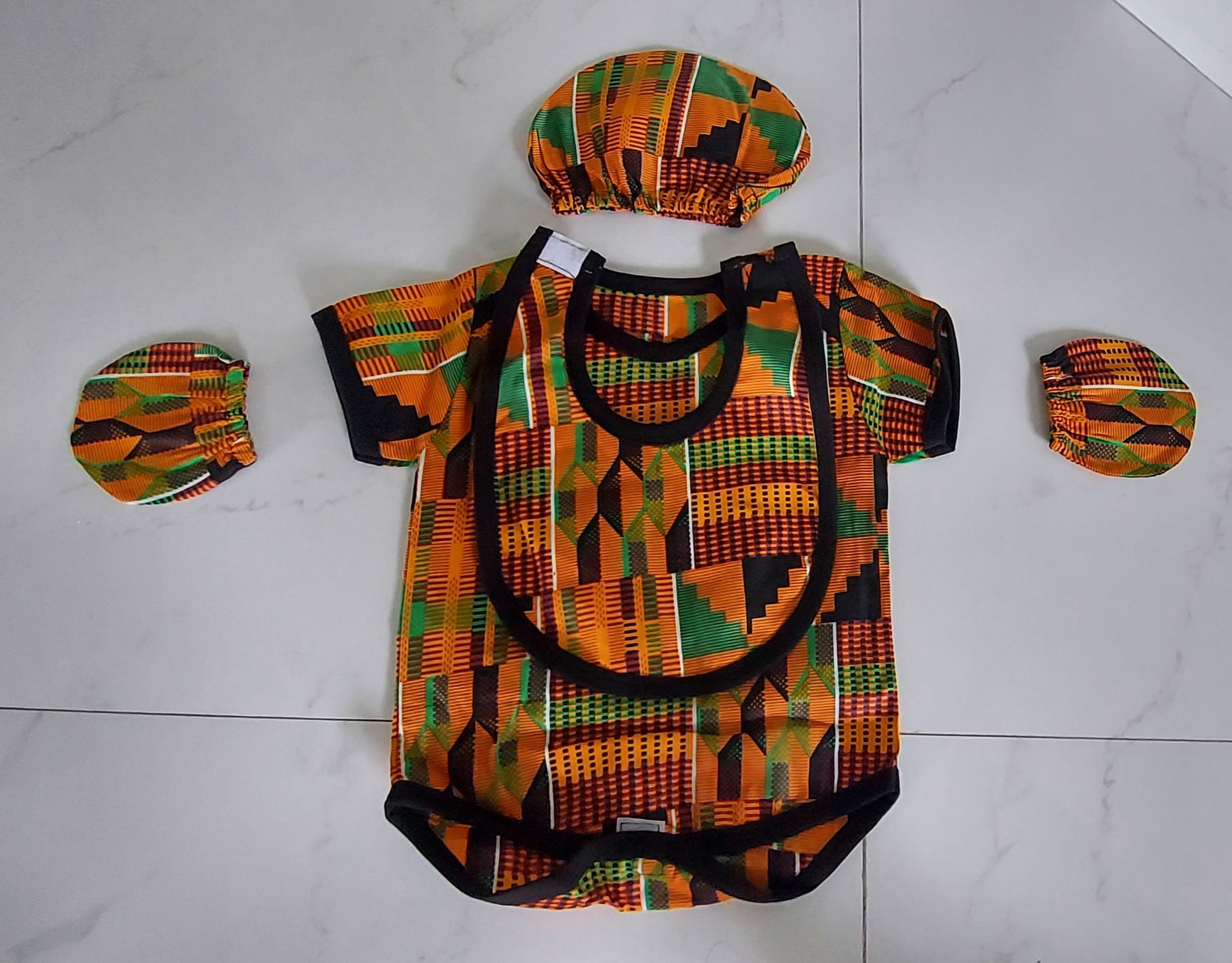 Infant 7-Piece Set Ankara African Print
