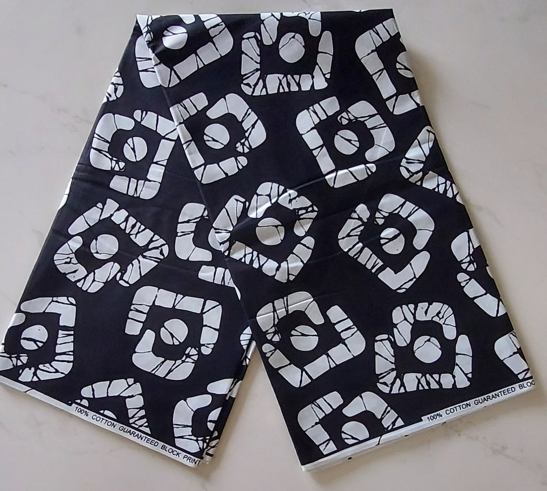 Raw Fabric 6 Yards African Print F-17