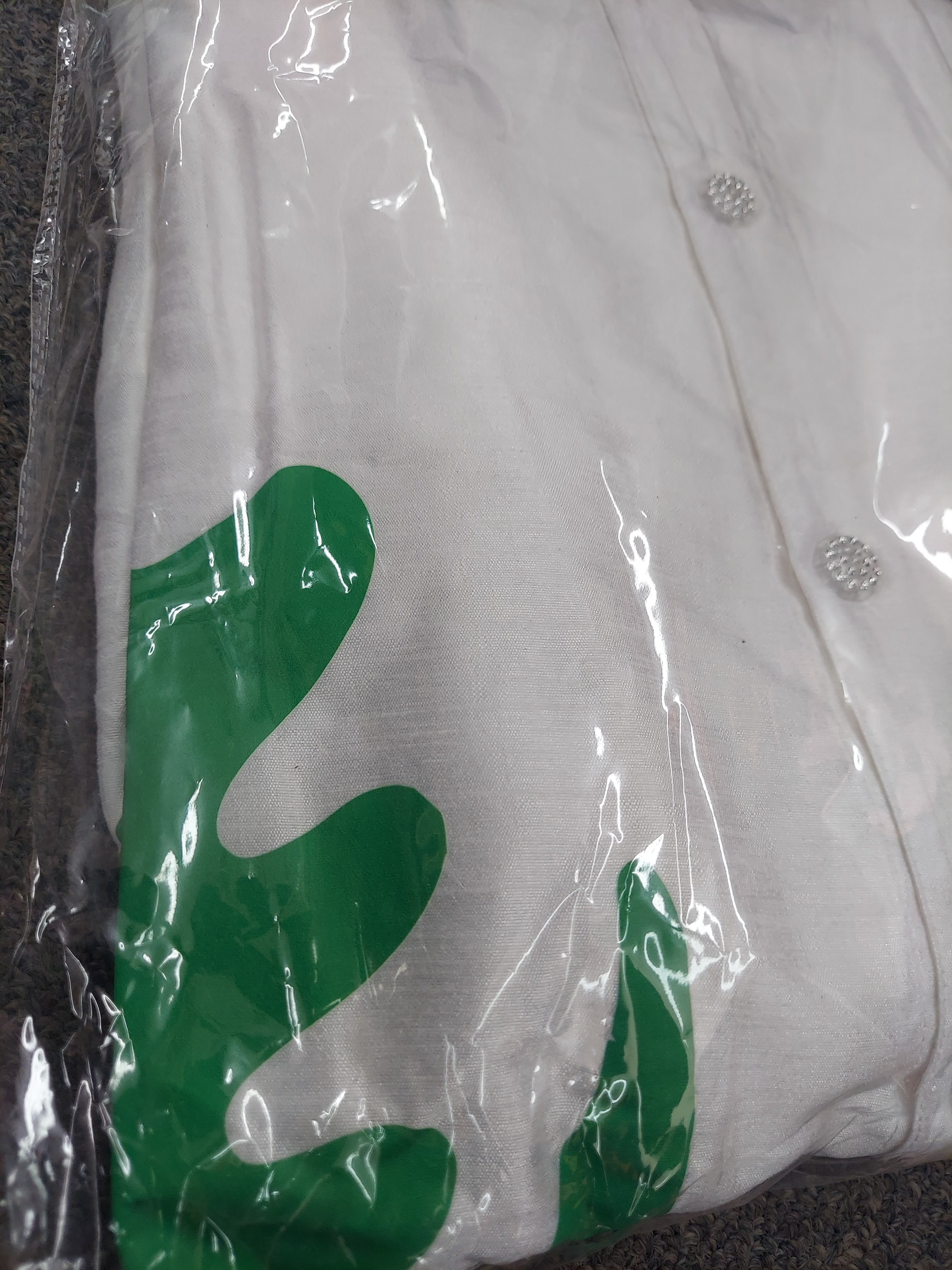 Swing Dress/ Faux Silk/ Ruffle Sleeve With Gyname Decal 758G