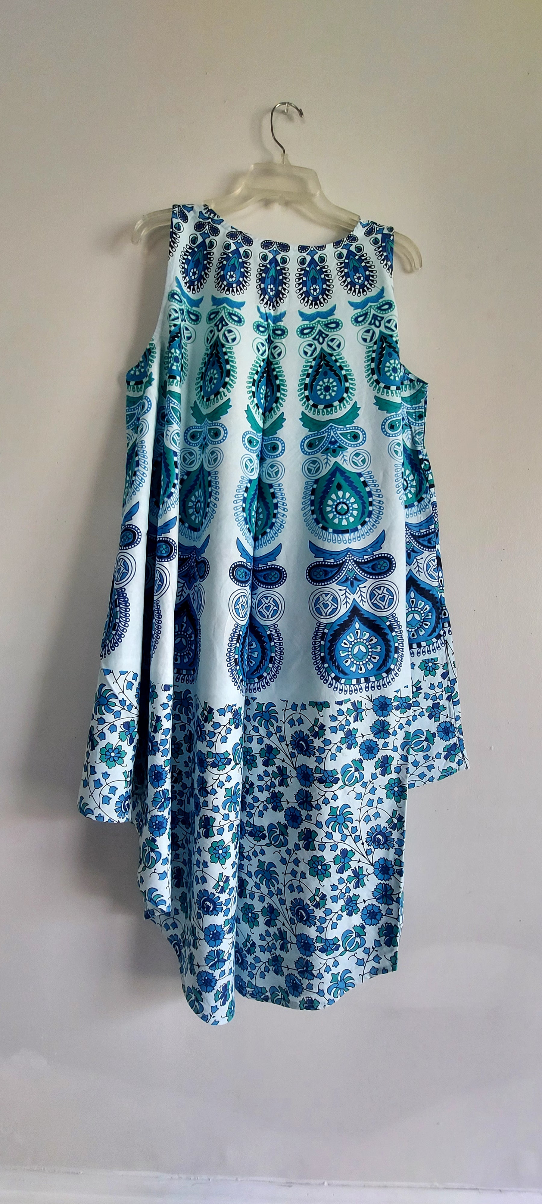 Women Cotton Umbrella Dress- Mandala Print 201