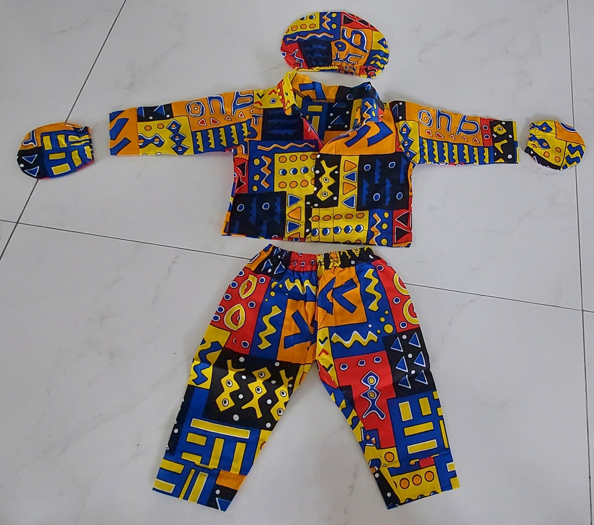 Infant 7-Piece Set Ankara African Print
