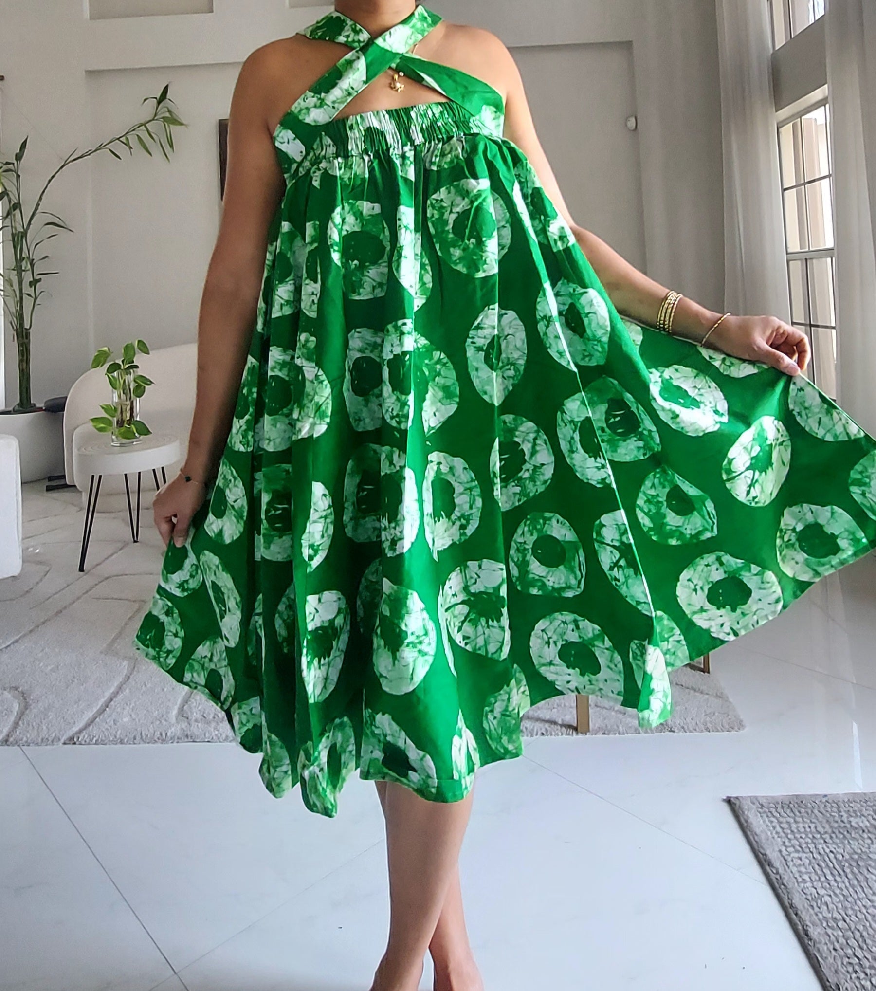 Ankara Midi Flare Skirt 1312 -I