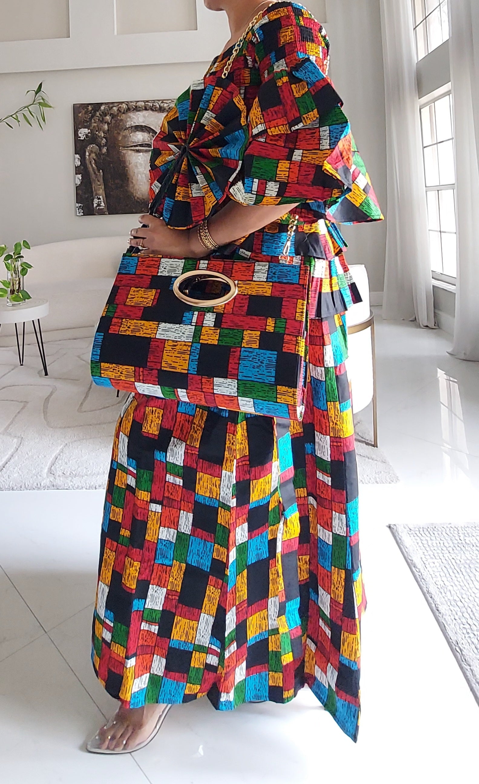 5-Piece African Ankara Pant Set - 019-PS14G