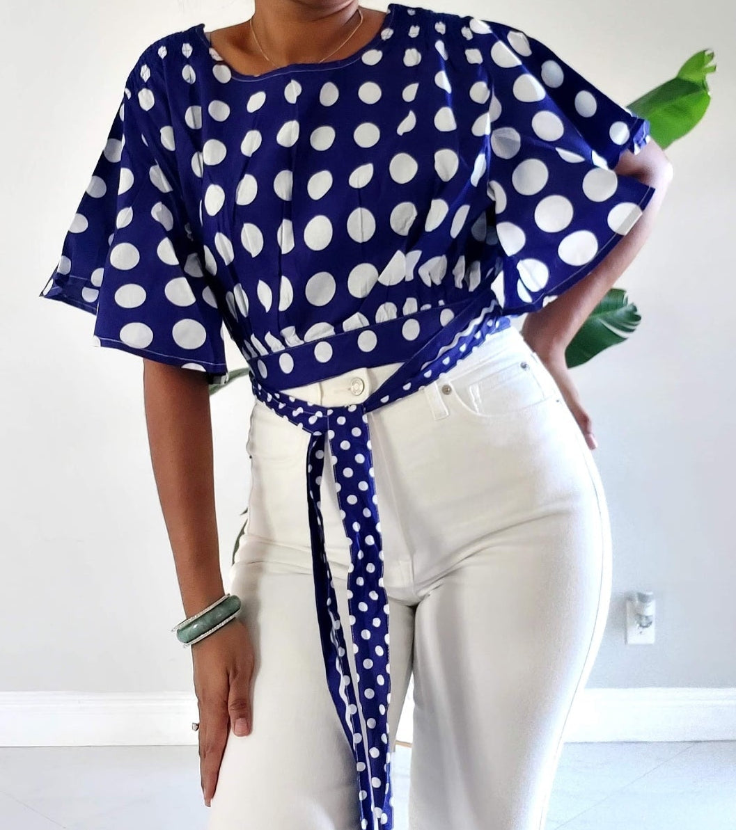 Crop Top/ Polkadot- 607-50