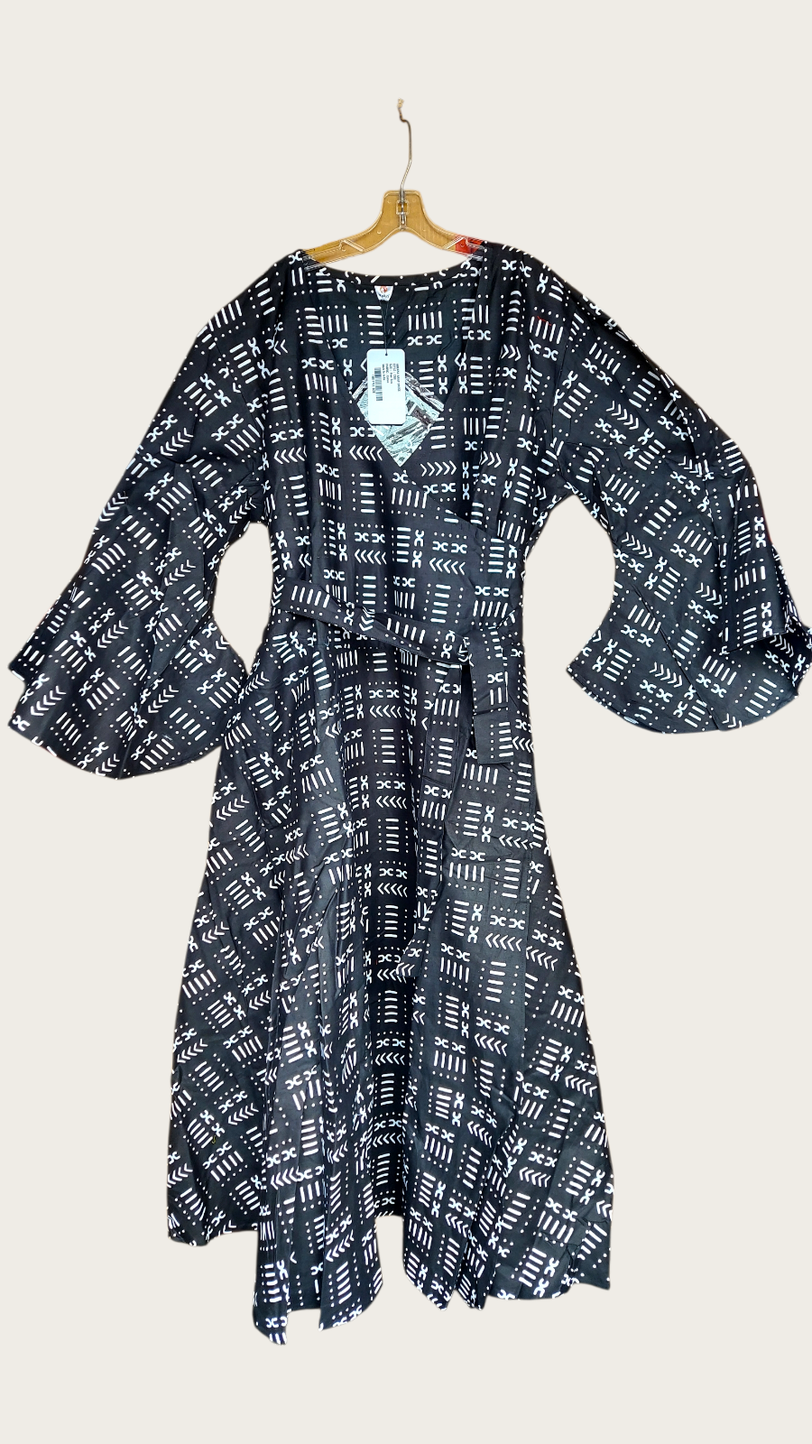 Wrap Dress / Ankara Kente Print - 1360 E