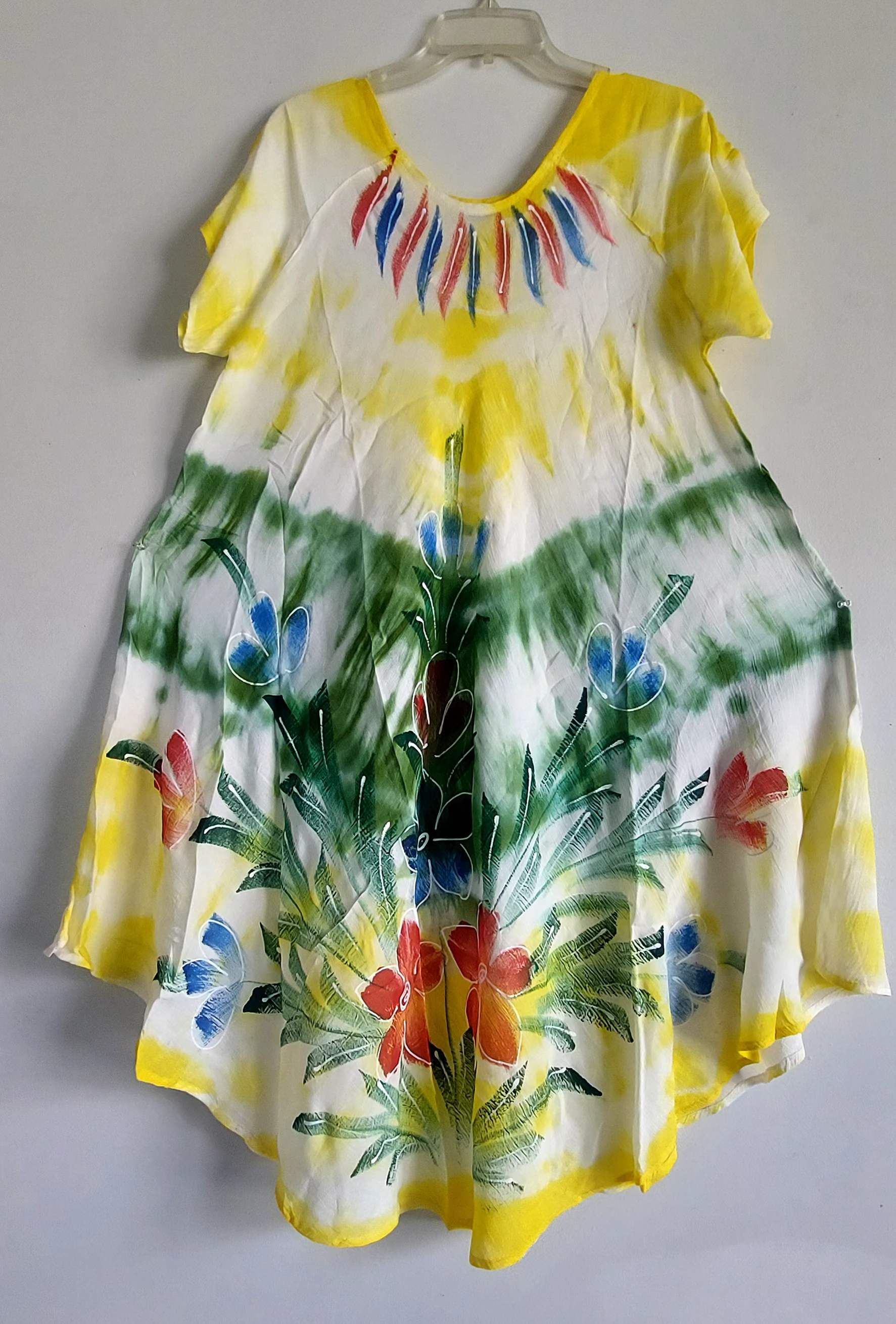 Women Umbrella Dress- Tropical Flowers 509