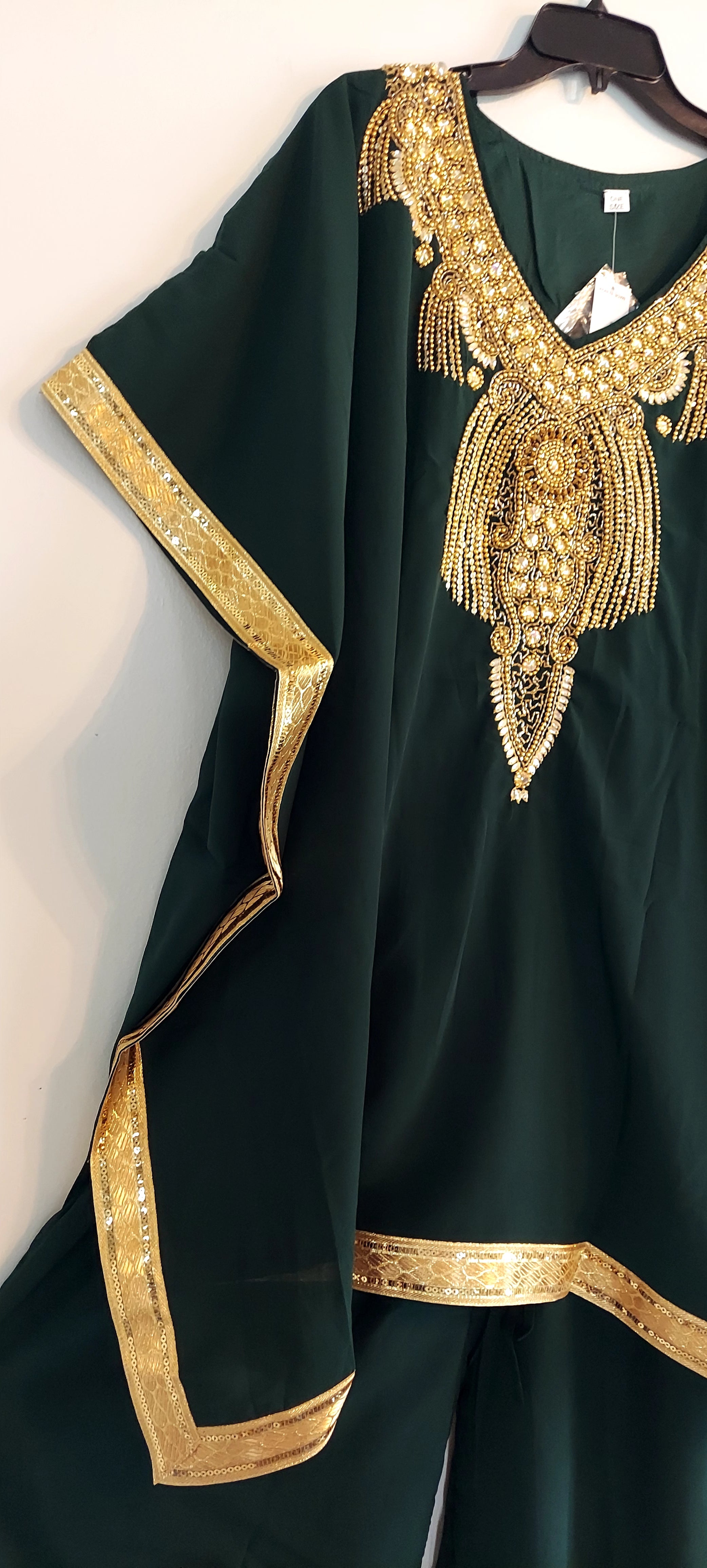 kaftan Palazzo Set Red And Gold - kP05