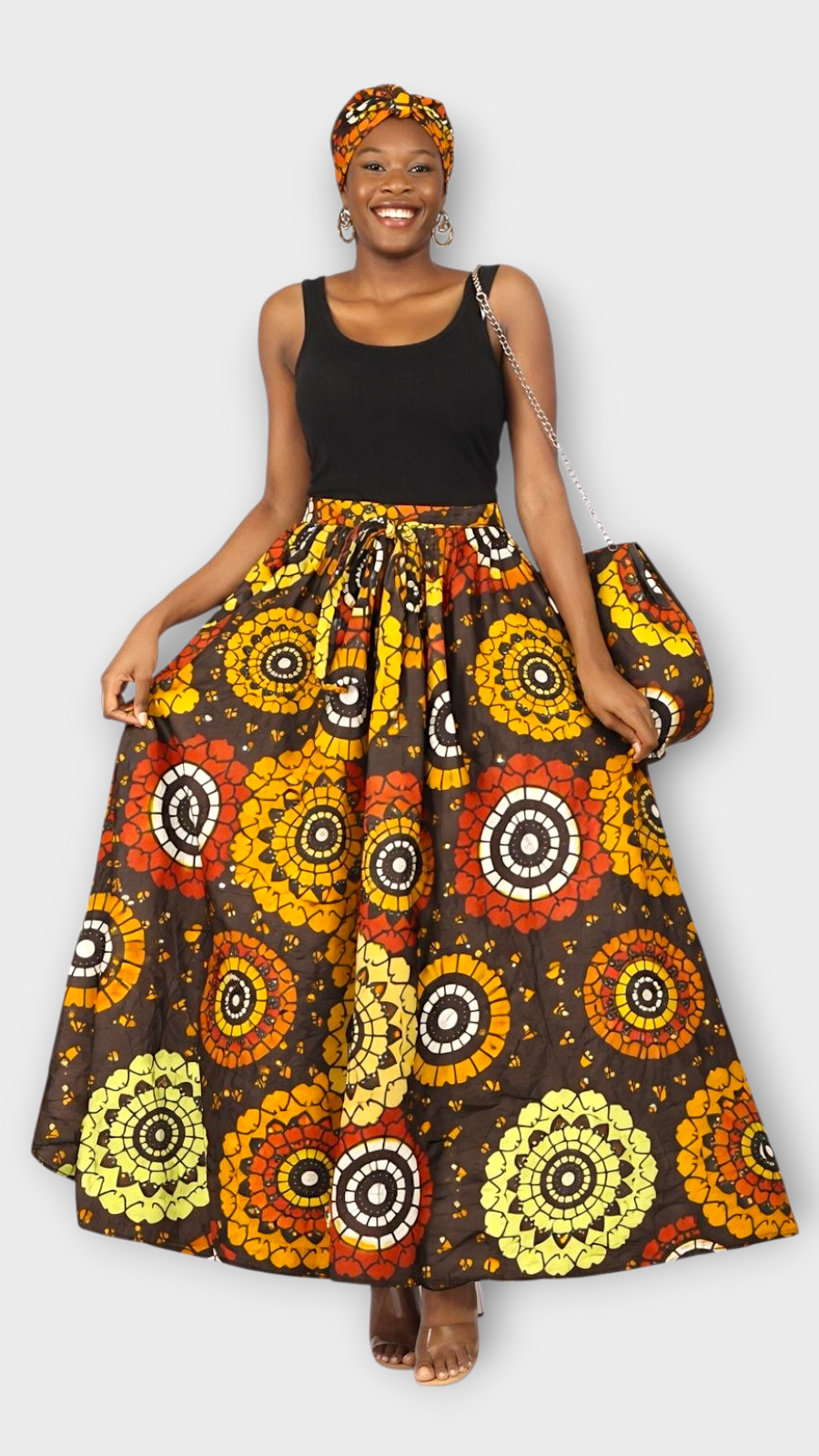 Combo Long Skirt & Pocketbook Set  1351 D