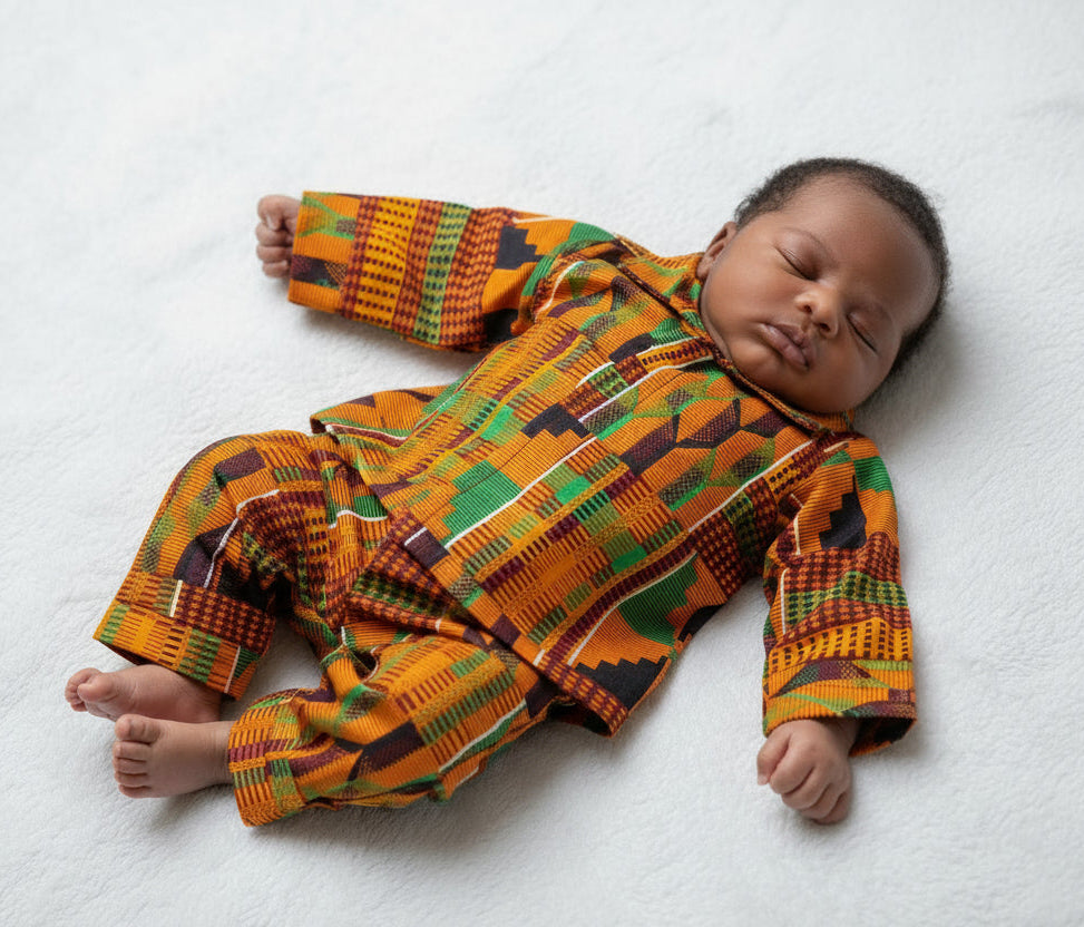 Infant 7-Piece Set Ankara African Print