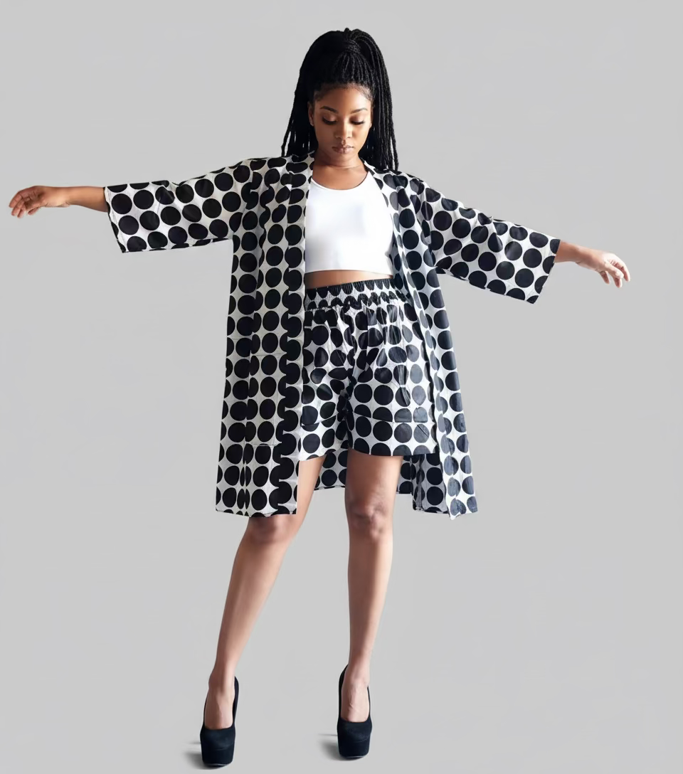 Kimono Shorts Set / Shorts & Kimono 012 F