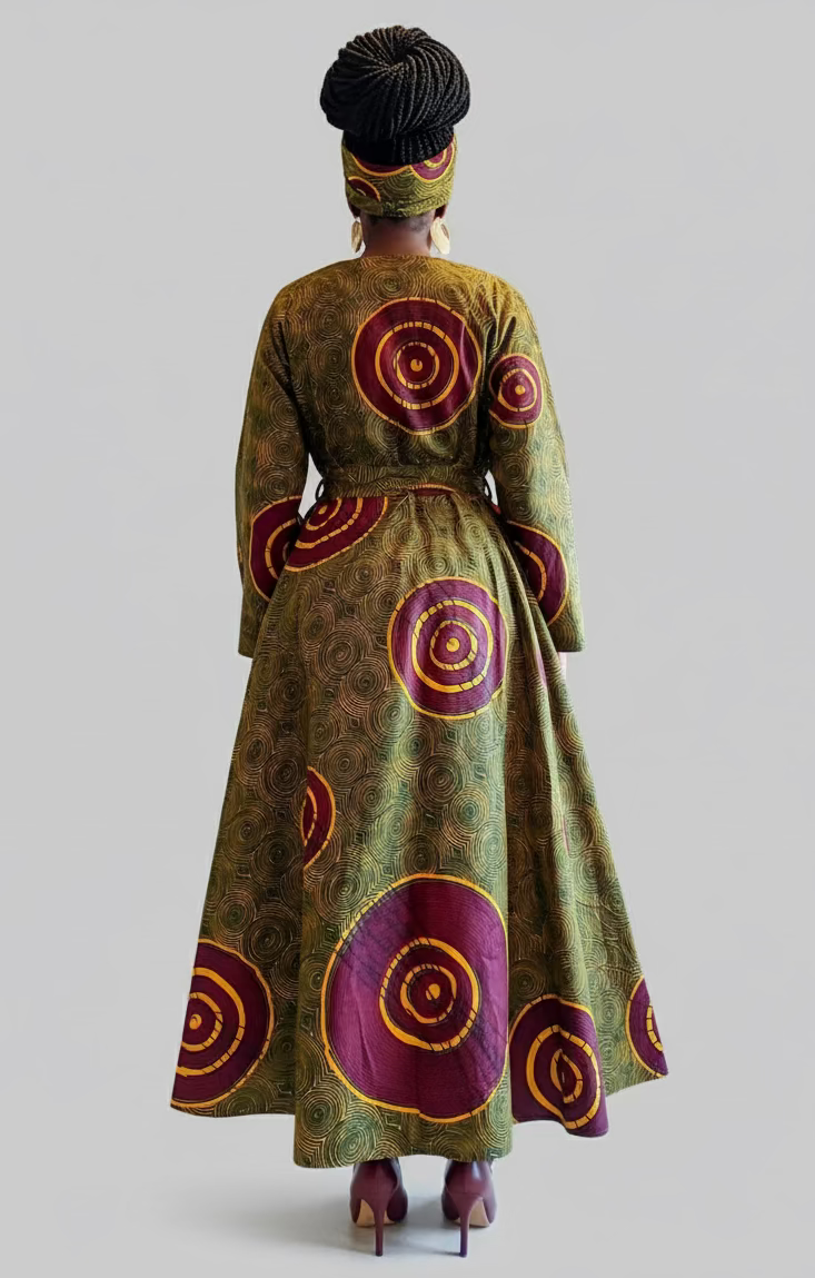 3pcs Set Maxi Skirt Pocketbook wrap Dress O